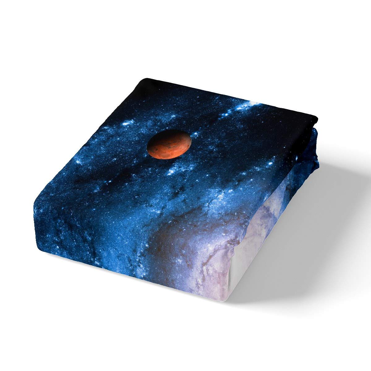 Feelyou Galaxy Bedding Set Universe Planets Nebula Duvet Cover for Kids Boys Girls Outer Space Galaxy Comforter Cover Astronomy Bedspread Cover Bedroom Collection 3Pcs Full Size