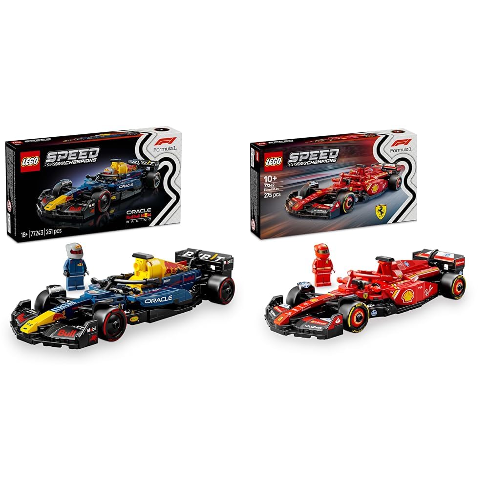LEGO F1 Collectibtle Set - Combo of 10 Cars Ferrari SF-24 F1 Race Car Driver-image-42