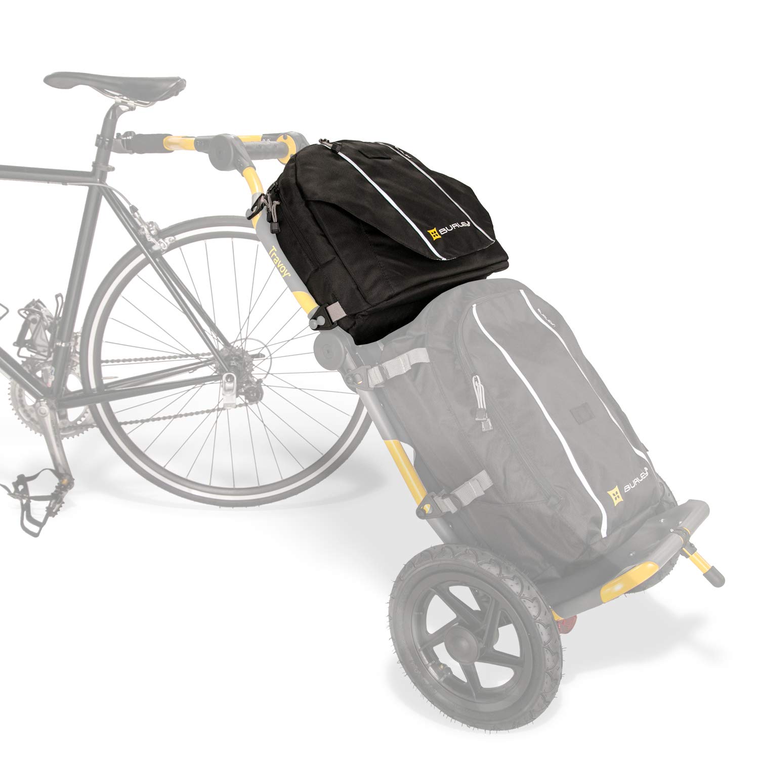 Burley Einkaufstasche Für Travoy Transport-Trolley – Schwarz, 32 Liter
