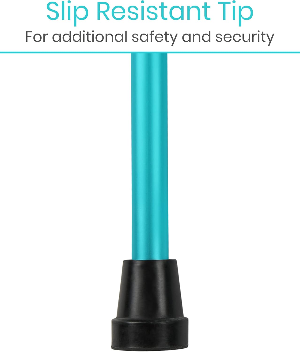 New Deal Vive Folding Cane - Foldable Walking Cane for Men, Women - Fold-up, Collapsible, Lightweight, Adjustable, Portable Hand Walking Stick - Balancing Mobility Aid - Sleek, Comfortable T Handles (Teal)