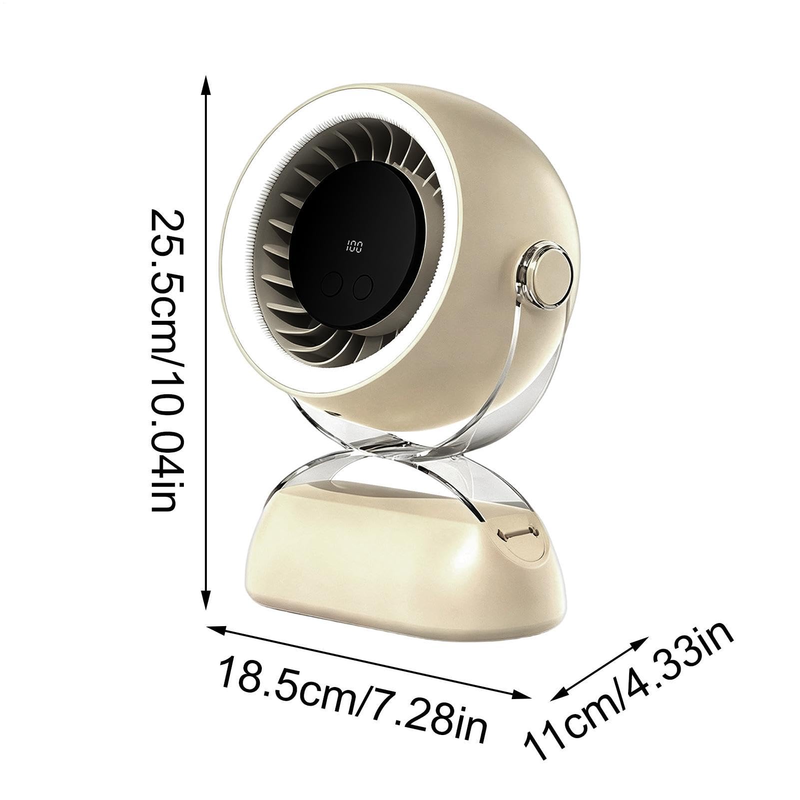 Ventilatore Portatile Per Scrivania Illuminato Multifunzionale 100 Velocità