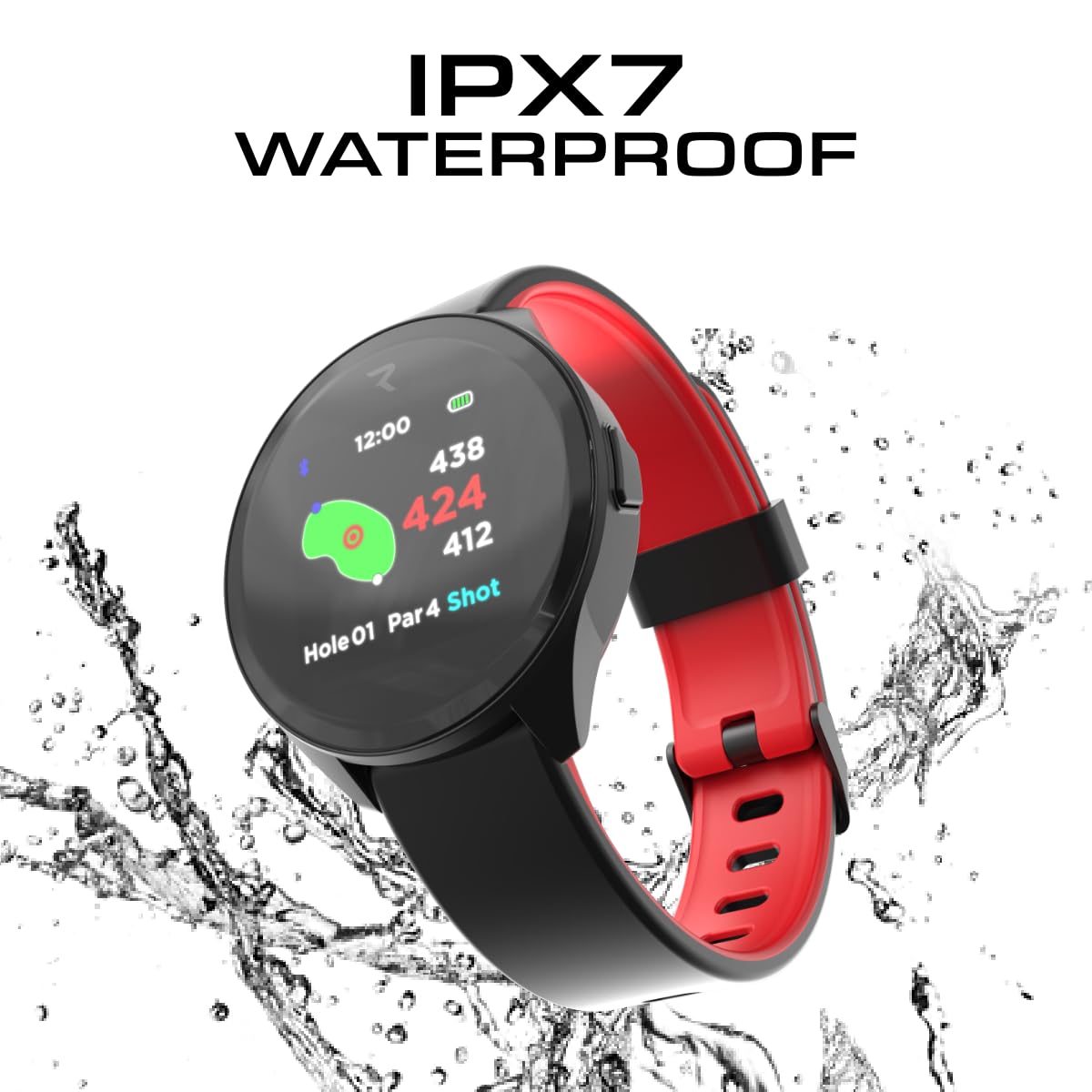 Watch2 - Reloj GPS de golf con pantalla táctil, más de 42,000 campos, posicionamiento de pines, distancias de peligro FCB, rastreador de tiros, rastreador de puntuación, visión verde, IPX7 impermeable