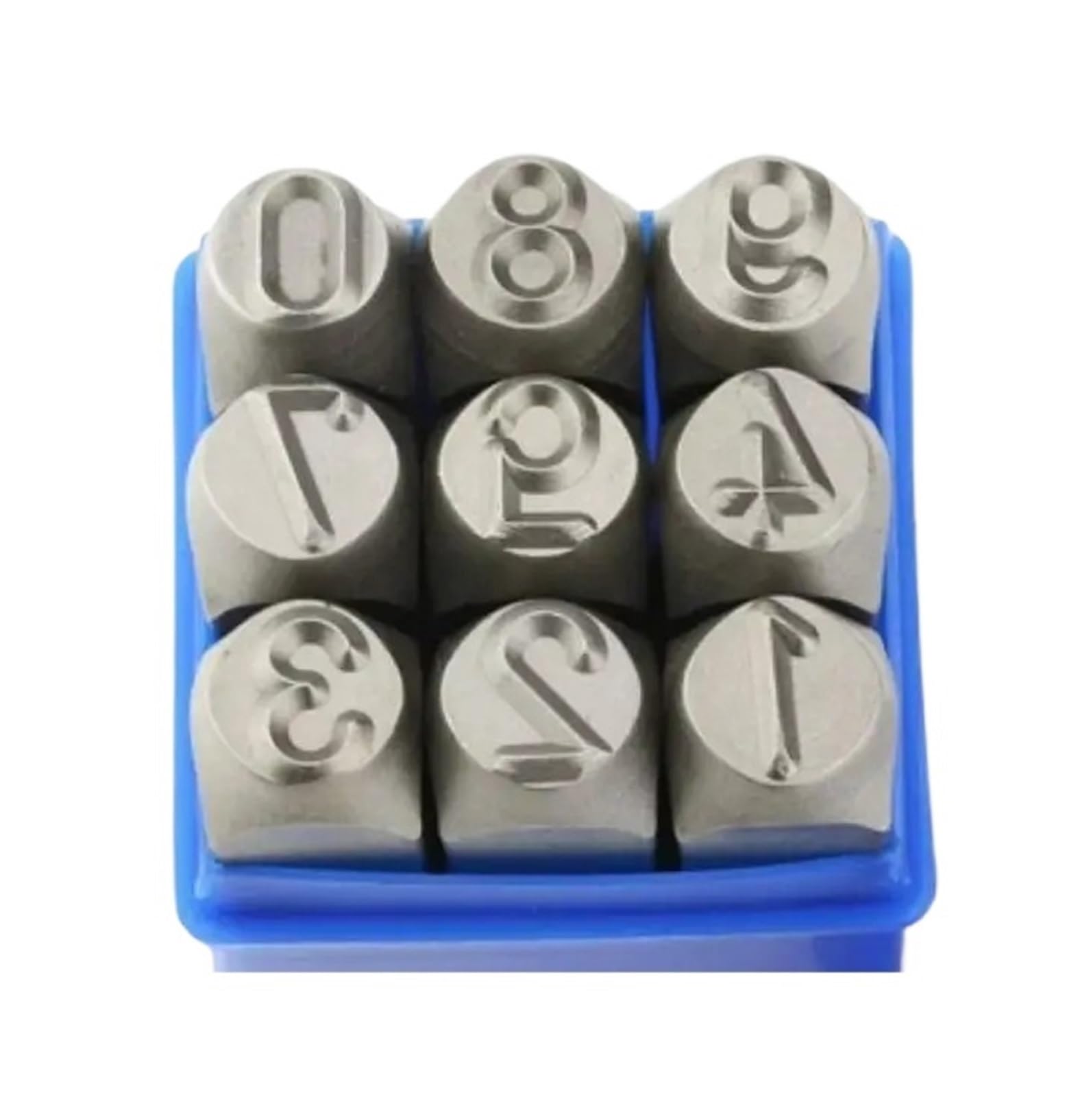 AXVOLA Steel Letter Mould Steel Die Metal Stamping kit Punch Tool Number Letter Alphabet Stamps Tools DIY Jewelry Gold Silver Leather Logo Stamp(1.5mm Number)