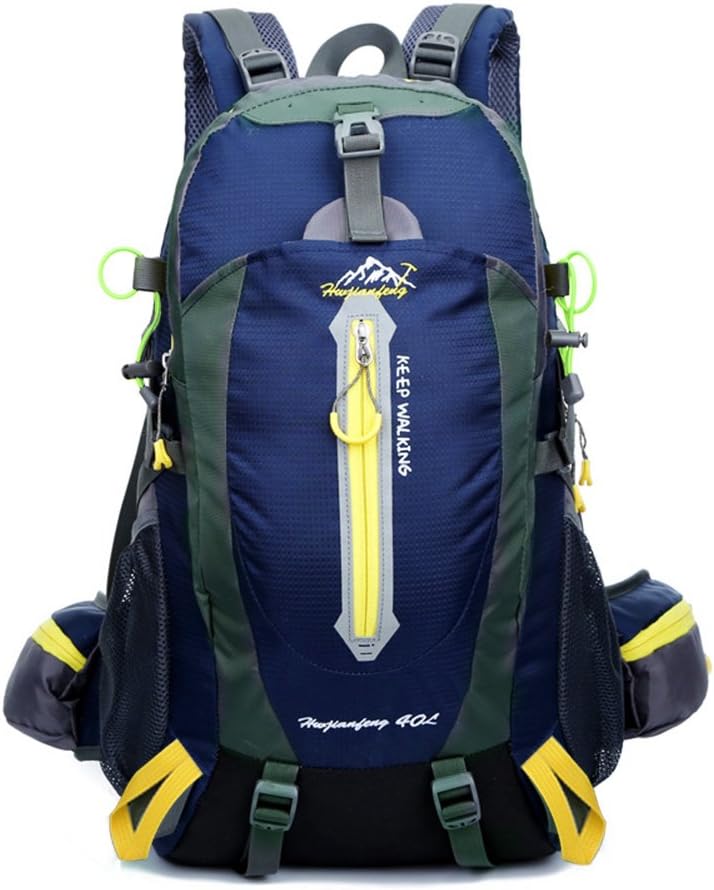 Vkatech 40L Waterproof Sport Hiking Daypack/Camping Backpack/Travel Daypack/Casual Backpack for Outdoor Climbing School (Dark Blue)