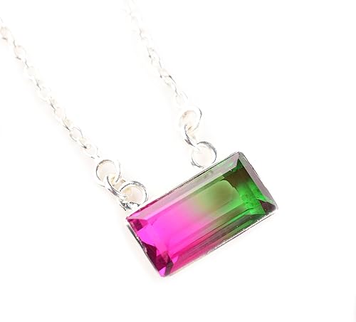 Designer Watermelon Tourmaline Quartz Pendant In Artisan Pendants, Jewelry, Designer Necklace, Handmade Pendant, Gift for Her