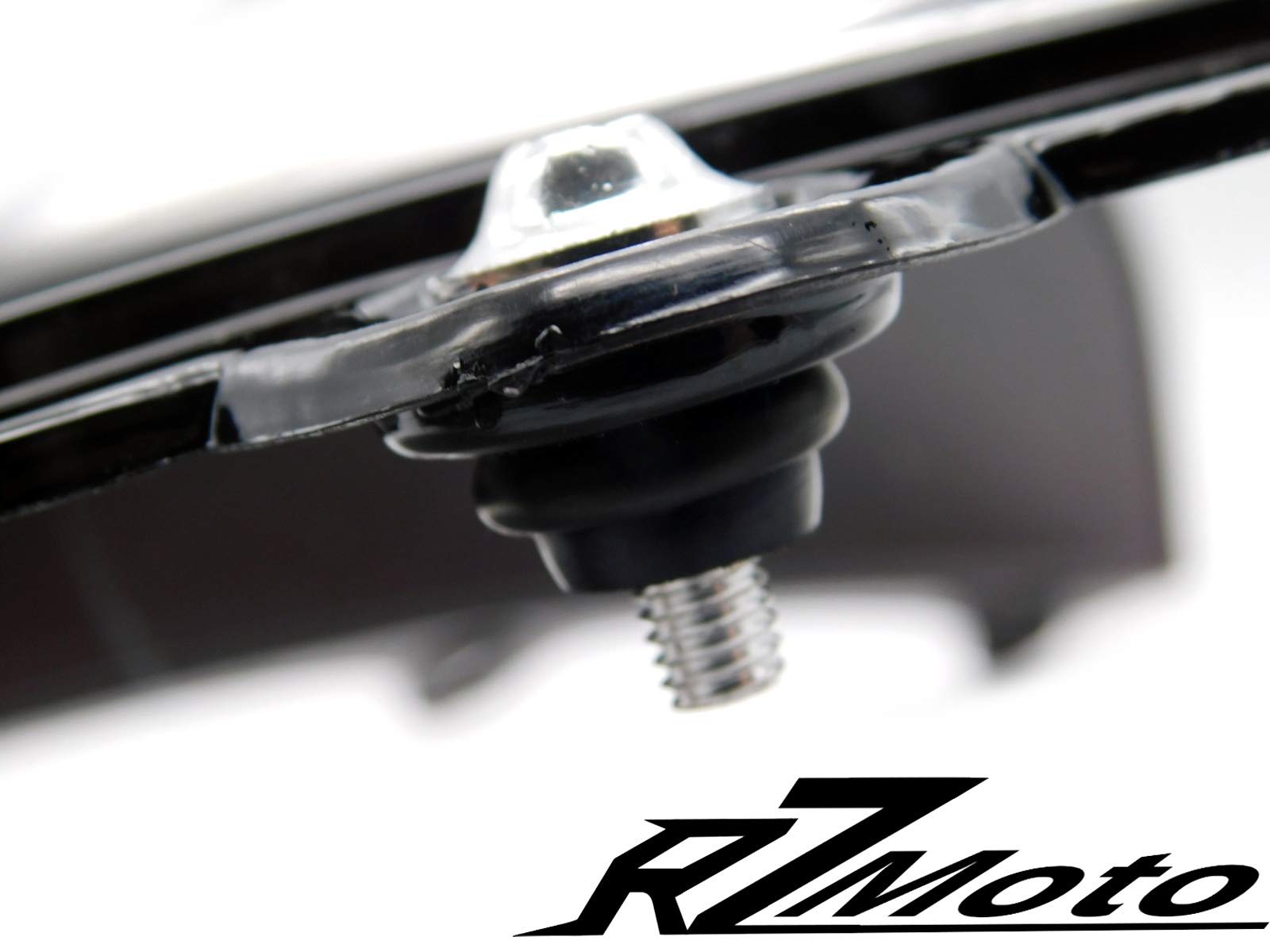 Amazon | RZMoto ABSプラスチックインジェクションブラックスモーク