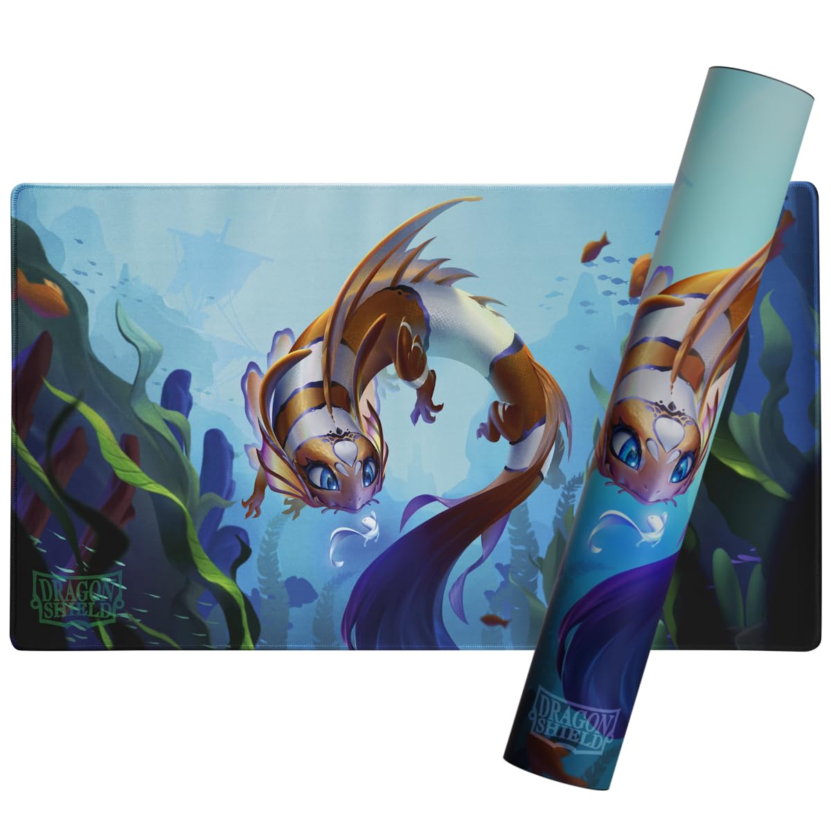 βDragon Shield Playmat - Standard Size TCG Play Mat with Stitched Edges & Non-Slip Rubber Backing - Includes Hose for Transport & Protection | Ghost Animals - The Schnortle