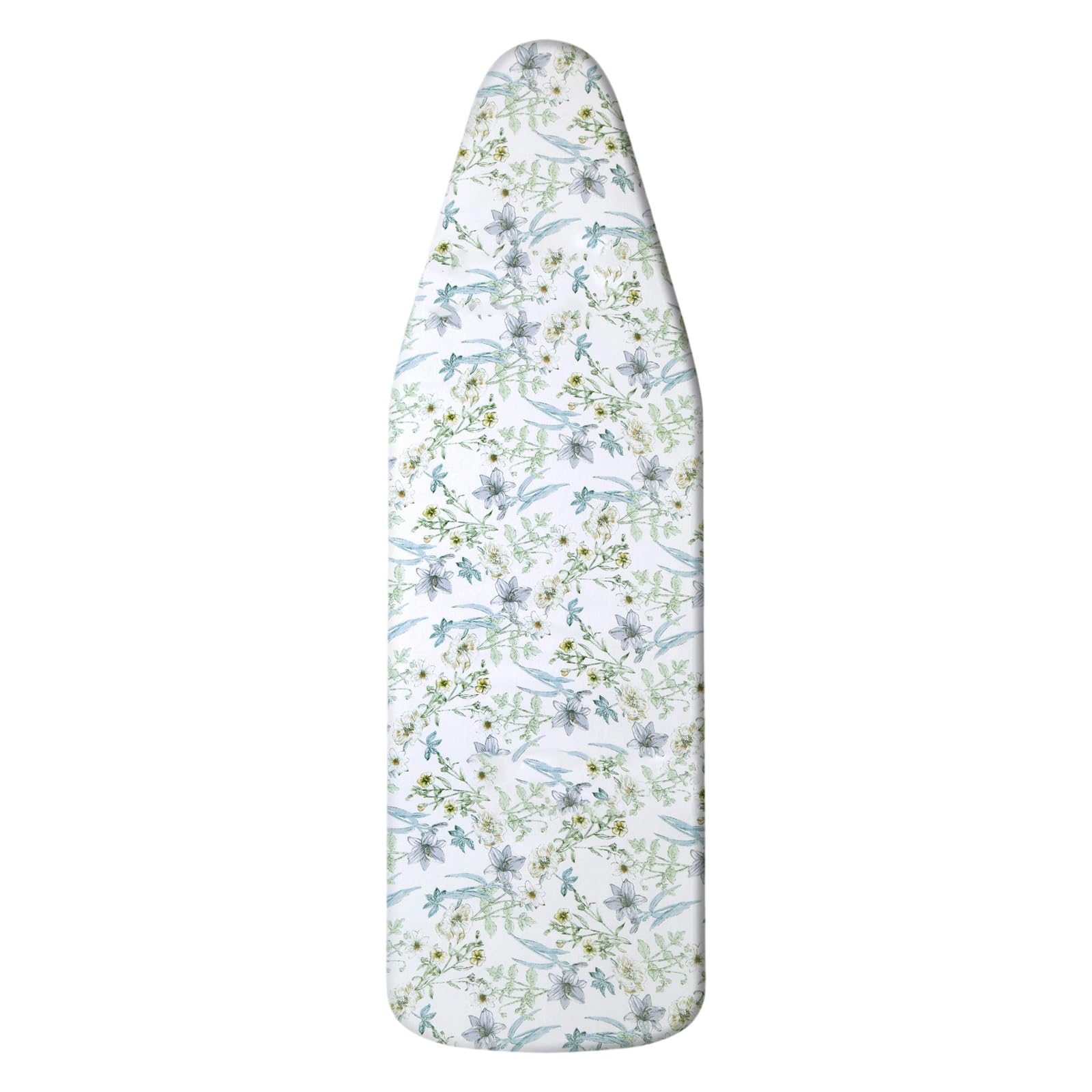 CUNZJIA 70x45cm Ironing Board Cover Fabric Floral Board Cover with Antislip Base for Smoothly Ironing