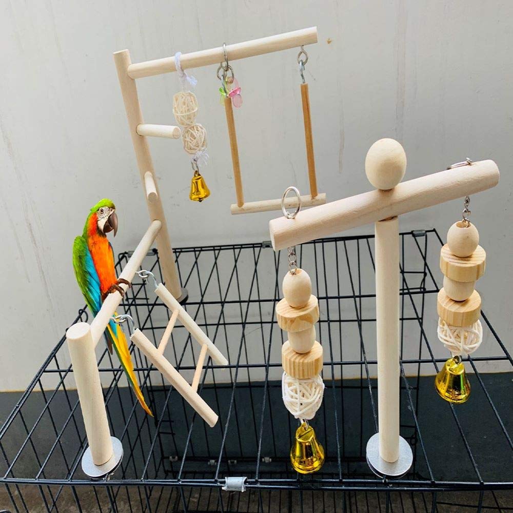 Buy PINVNBY Bird Playground Parrot Play Gym Parakeet Cage Play Stand