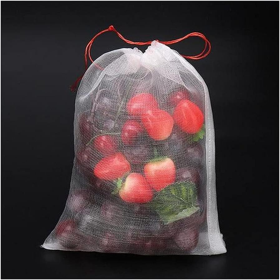 Fruit Netting Cover, 10Pcs/Lot Garden Vegetable Grapes Apples Fruit Protection Bag, Agricultural Pest Control Anti-Bird Mesh Pouch Grow Bags(25x15cm/9.84x5.91in)(30x20cm/11.81x7.87in)