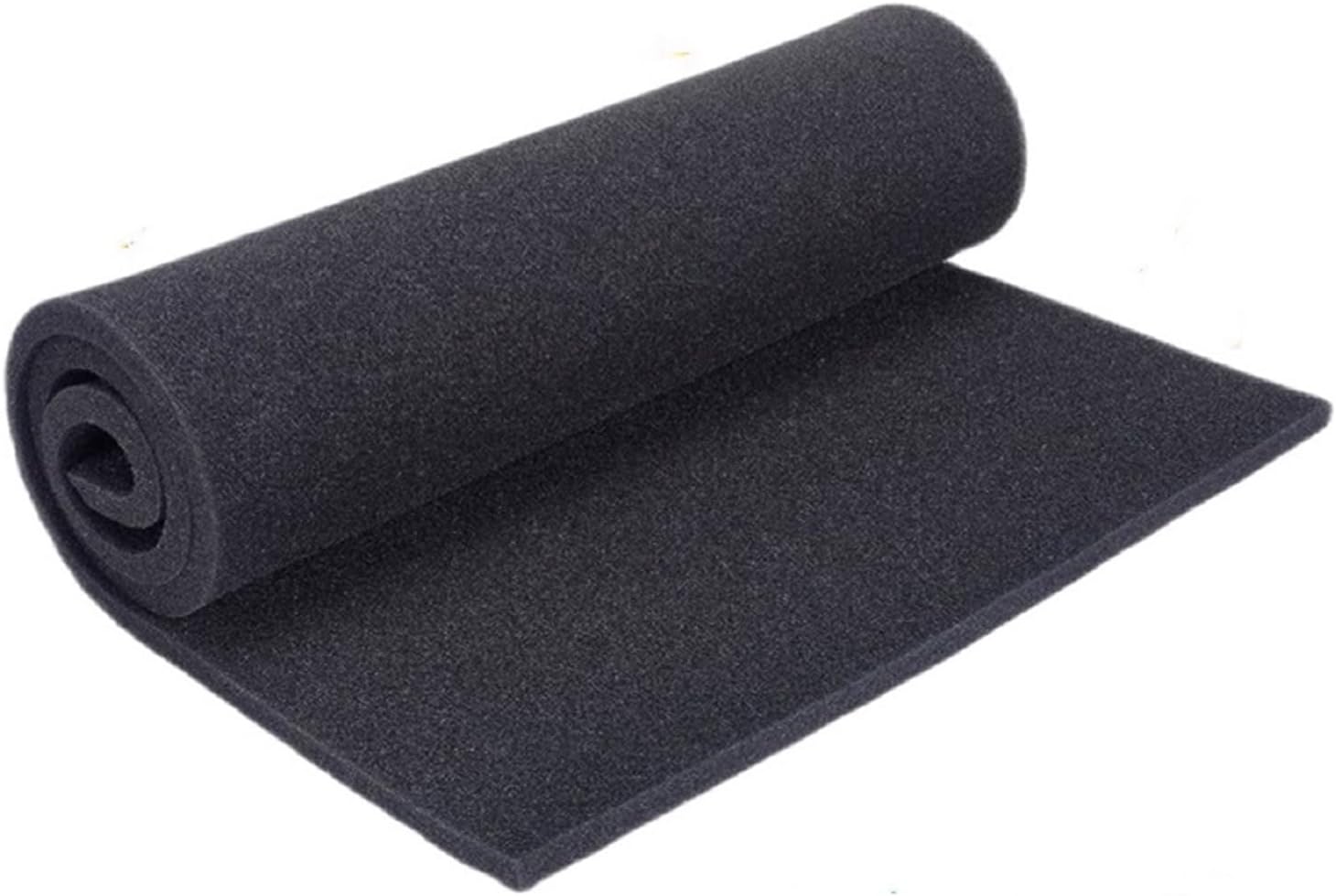 Activated Carbon Foam Air Filter Sheet for Range Hood and RV Air Conditioner, Cut to Size Black Grease and Absorber Pad for Home Kitchen Ventilation