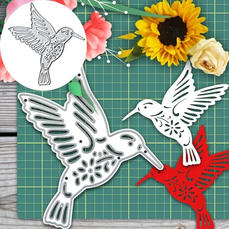 Miniatura 1 de Flying Bird troquelados de metal, plantillas de corte de metal Flying Bird para manualidades, álbumes de recortes, álbumes de fotos, troqueles de