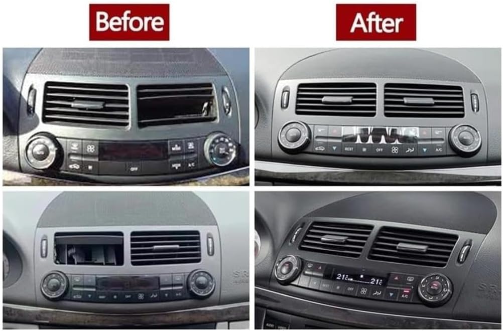 A/C Outlet Vent for Benz for CLS for W219 2007-2009 Car Front Central Air Conditioning Dashboard Central Vent Panel Cover Replacement Accessories