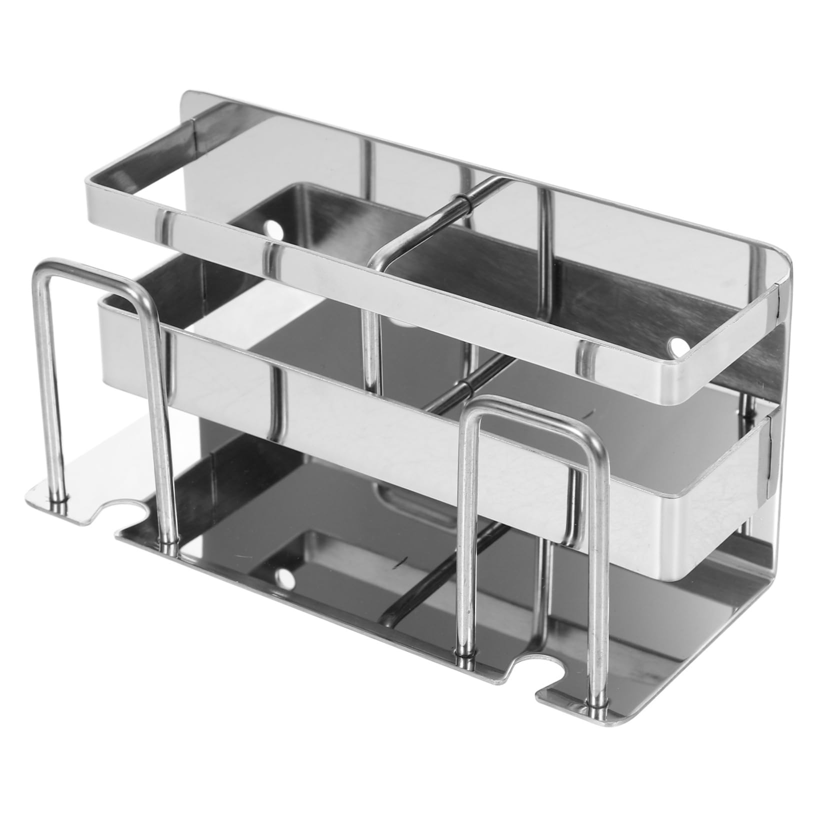 Ciieeo 3 Pezzi Porta Spazzolino In Acciaio Inossidabile Porta Spazzolini Da Bagno Porta Spazzolino Da Piano Di Lavoro Multifunzionale Supporto Da Parete Per Bagno Porta
