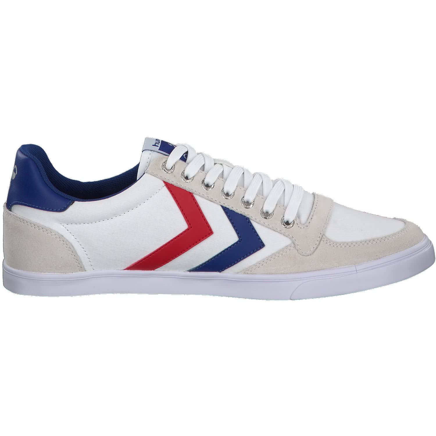 hummel Unisex Slimmer Stadil Low Sneaker, White, Size 44