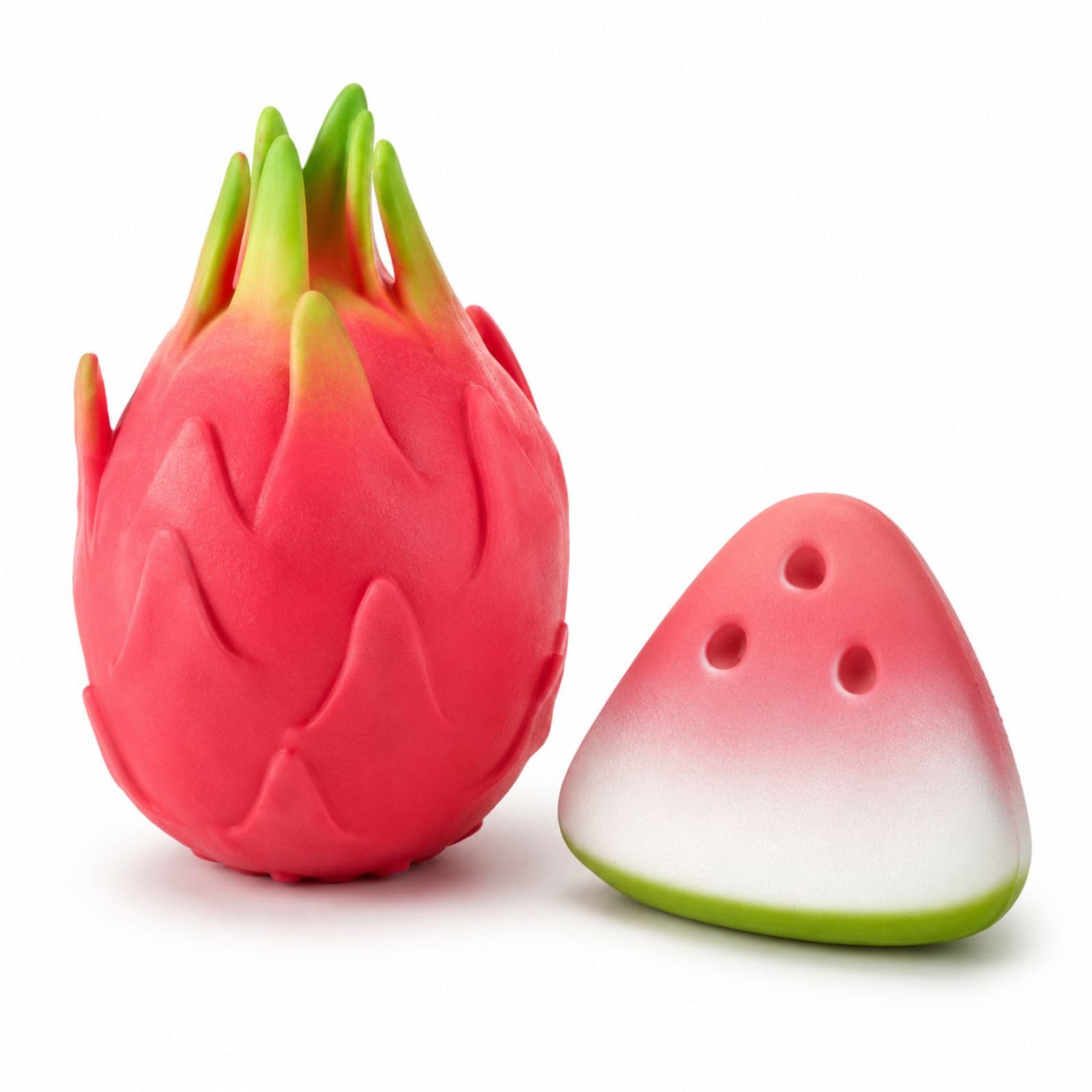 2 PCS Dragon Fruit Squishy, Watermelon Squishy, Adorable Decor for Home and Office, For Squishies Lovers and Those Who Love Fruity Decor