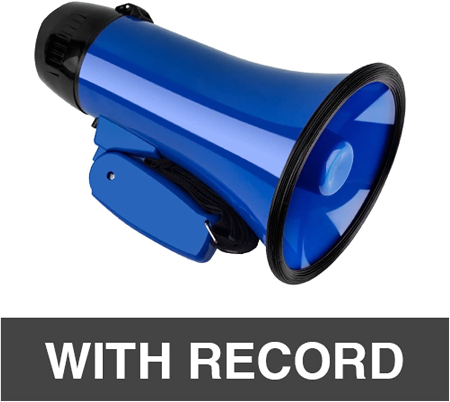 SAAKO Megafoni Altoparlante megafono da 20 Watt di Potenza con Voce e modalità Sirena/Allarme Altoparlante a megafono Registrazione Riproduzione Megafono palmare Volume Alto