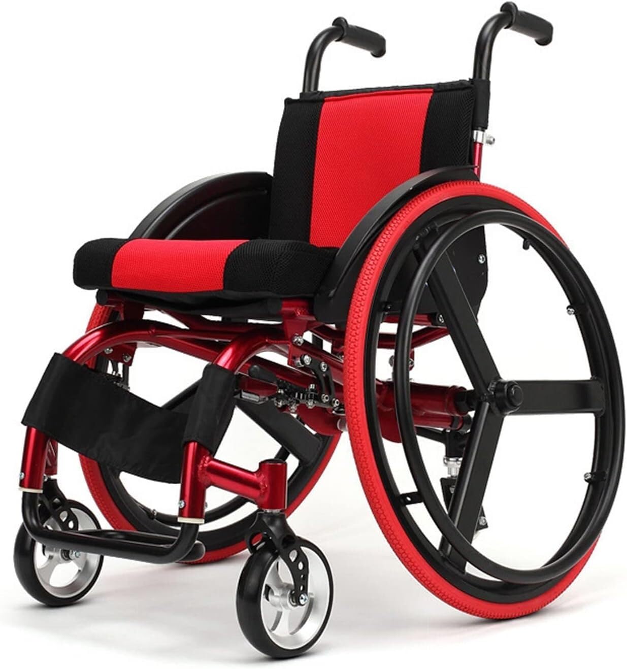 Silla de Ruedas Deportiva Ligera, Silla de Ruedas Manual, Ligera Plegable, Andador Autopropulsable, Silla de Ruedas Plegable