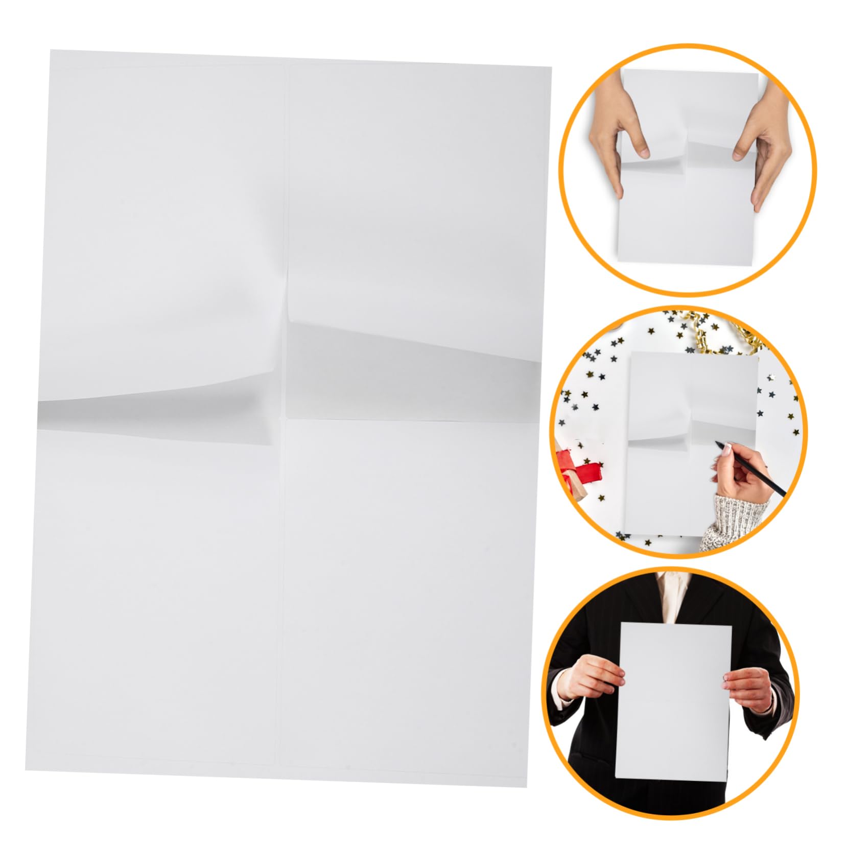 SHINEOFI 100feuilles Autocollantes Imprimables Vierges Papier Adhésif Pour Imprimante Étiquettes Autocollantes Papier Pour Organisation Et Expédition