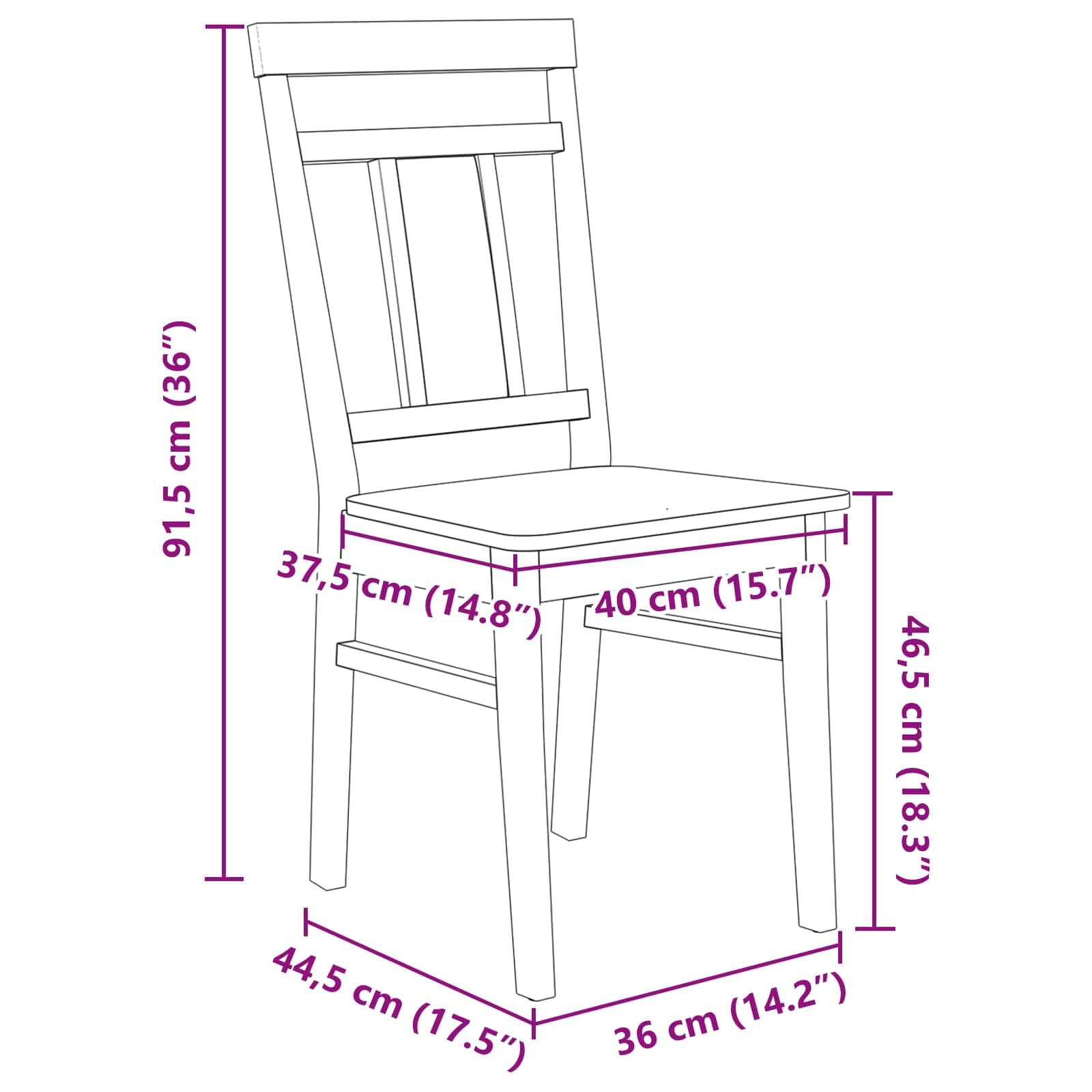 Silla de comedor de 2 piezas de madera maciza de goma blanca con cojín acolchado para comedor, cocina, salón, marco de madera estable, respaldo cómodo, versátil para oficina, sala de espera