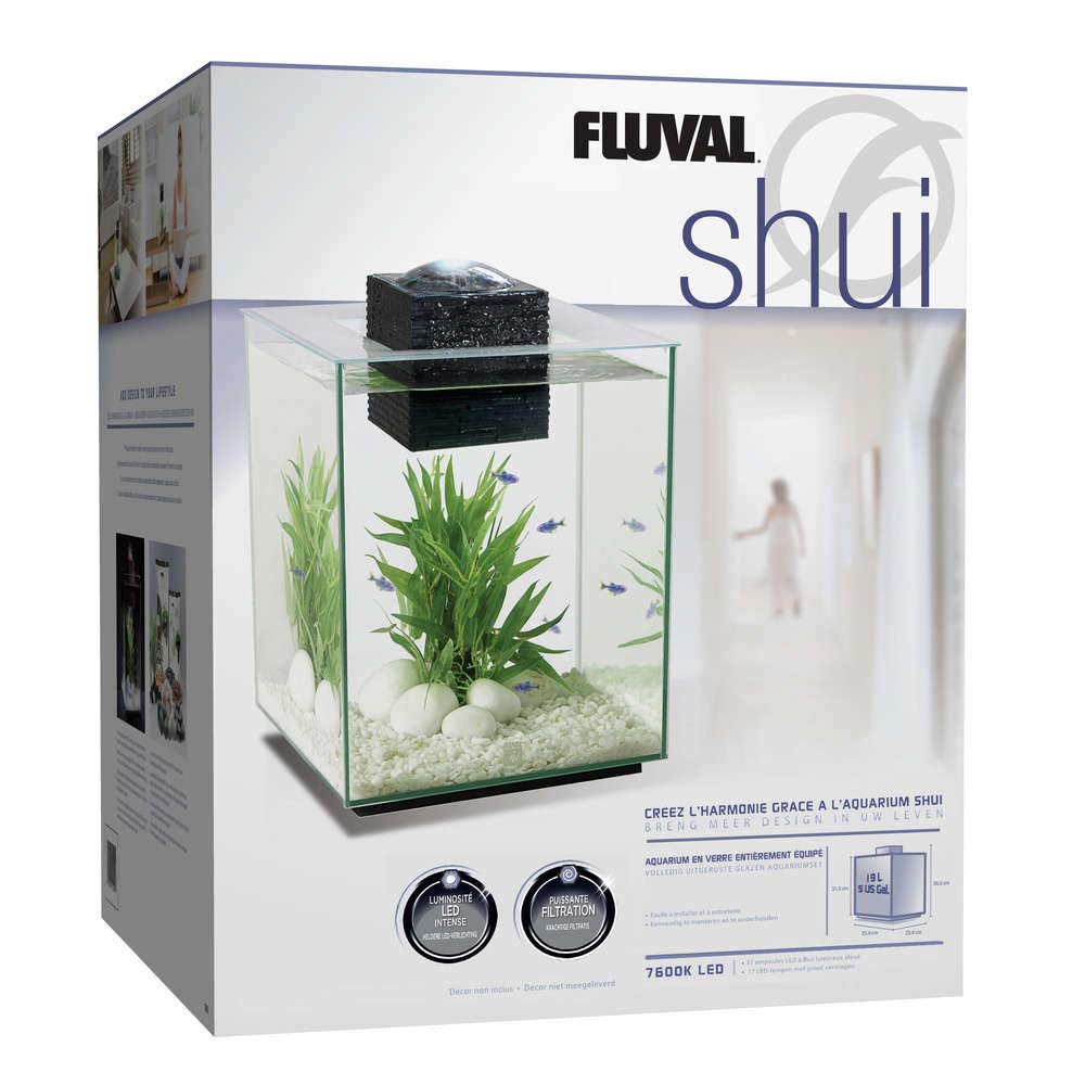 Fluval Chi II 10505 Aquarium-Set, 1,5 l, Weiß