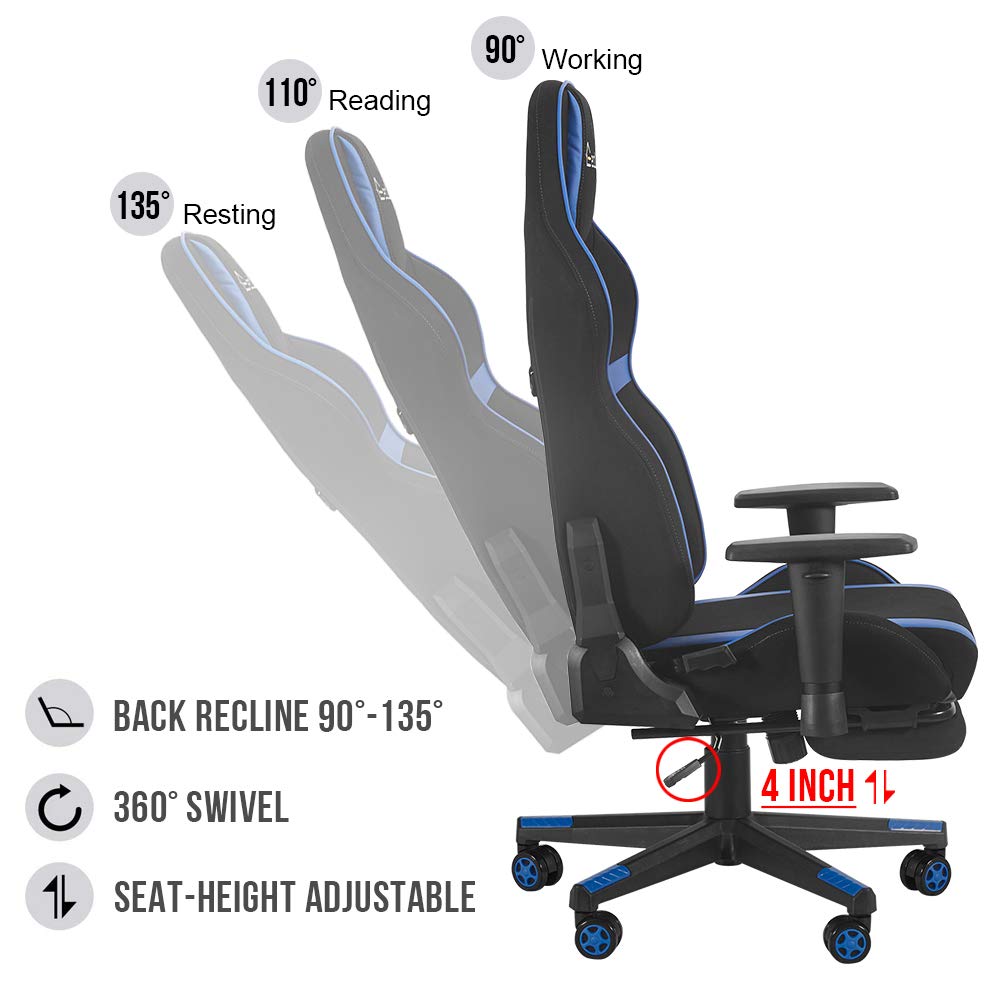 Arozzi - Forte Silla Ergonómica De Piel Sintética Para Juegos De Computadora/oficina