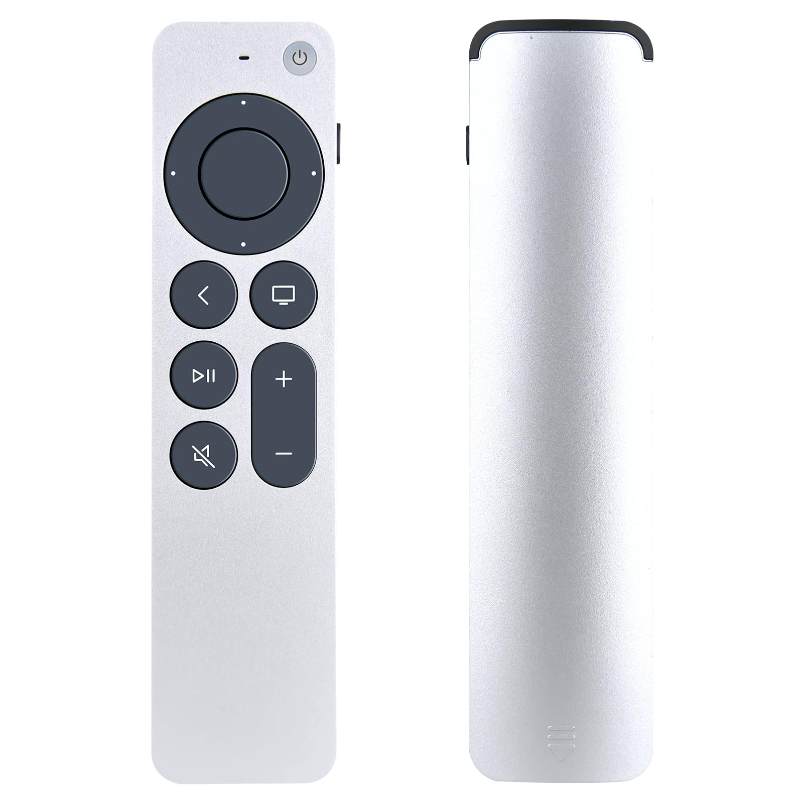 GOUYESHO Replacement Remote Control with its buttons clearly visible, positioned next to a television displaying content.