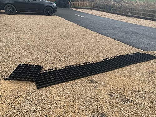 Ecodeck DRIVEWAY GRIDS X48 = 12 SQUARE METRE OF GRAVEL GRIDS GRAVEL GRIDS GRASS GRID PLASTIC STABILITY GRIDS ECO PAVING BASES & PARKING DRIVE WAY GRID POROUS GRASS OR GRAVEL GRIDS