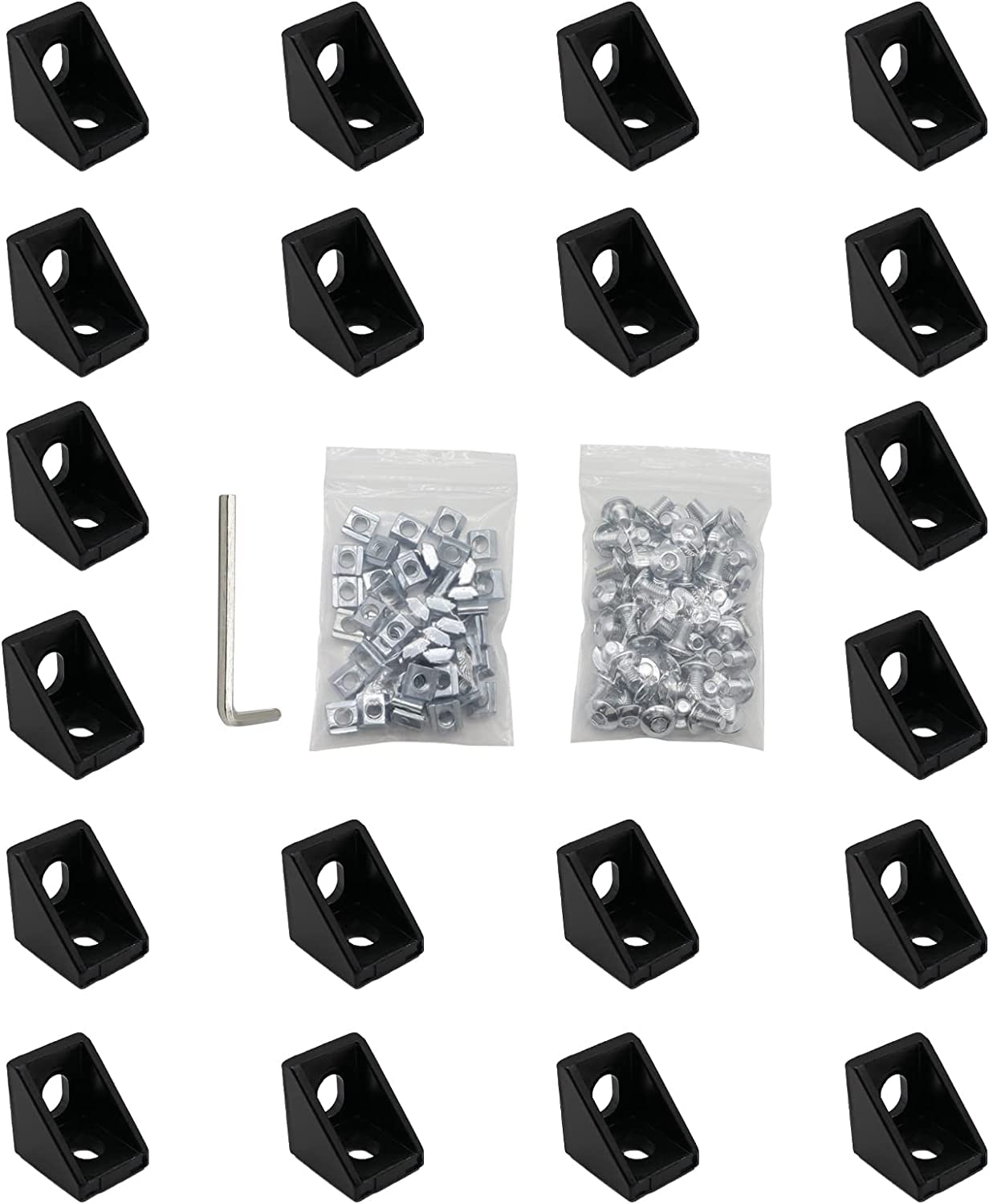 Pack of 20 Mounting Material Angle Fastening