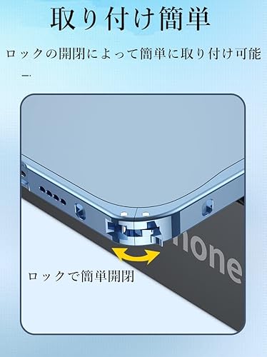 Miniatura 10 de Funda magnética para iPhone 14 Pro compatible con MagSafe Metal aleación de aluminio parachoques mate translúcido cubierta trasera con protector de