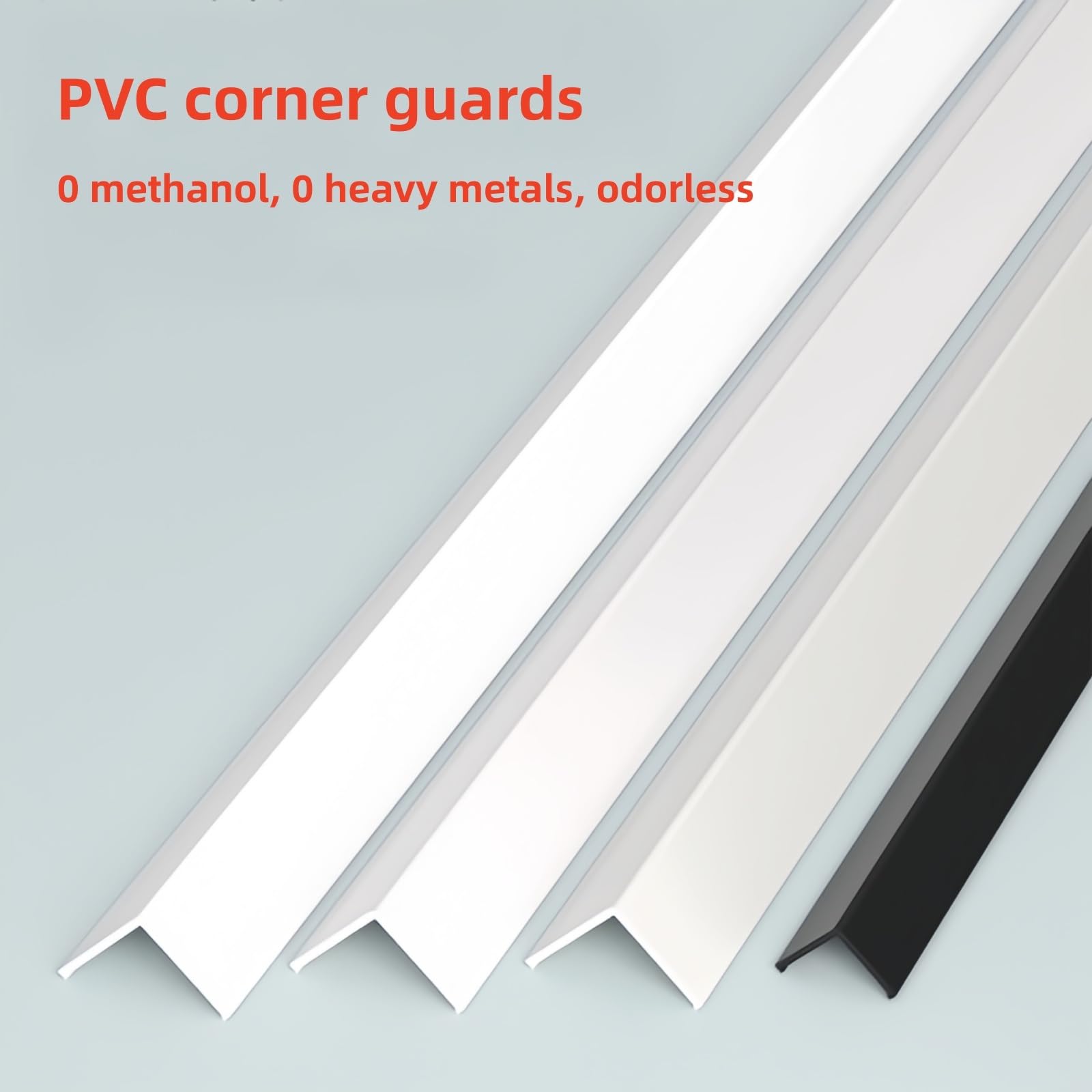 Paraspigoli in PVC per pareti, 100 cm, 3 pezzi, profilo angolare facile da montare per evitare danni per la protezione di pareti e pavimenti in case, uffici e spazi commerciali (stile 12,25 mm