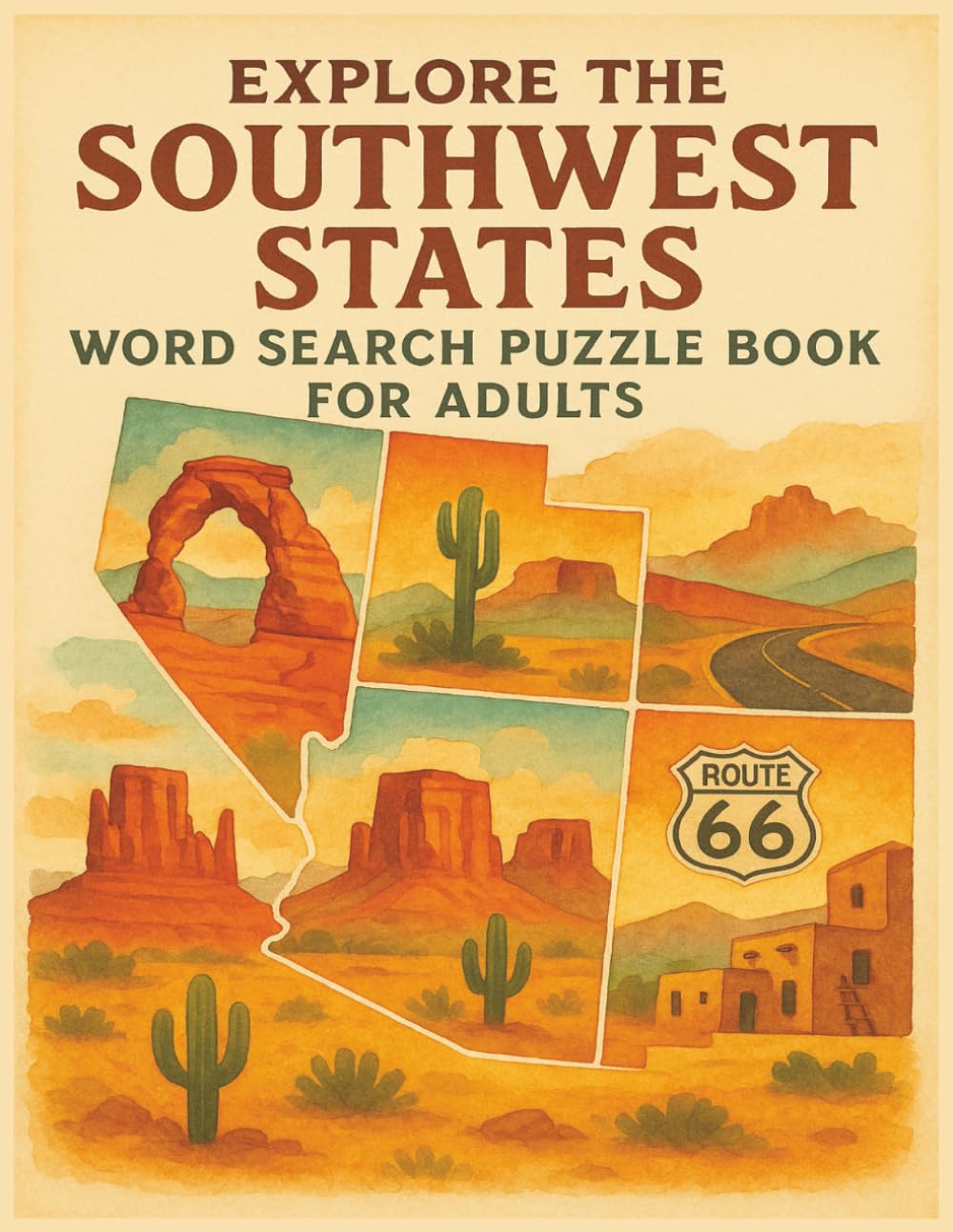 Explore the Southwest States Word Search Puzzle Book for Adults: Explore the Southwest States Word Search Puzzle Book for Adults