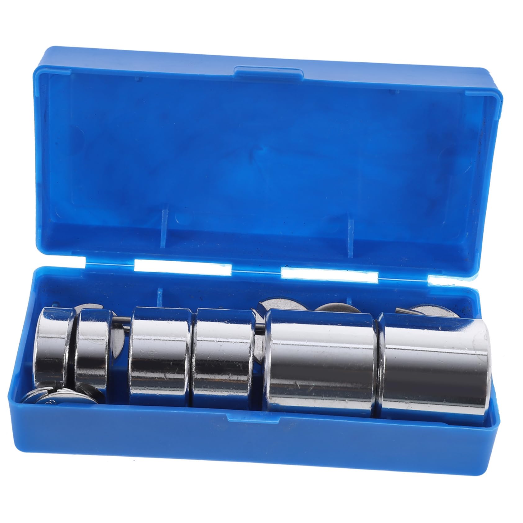 KICHOUSE High School Physics Lab Equipment Metal Slotted Mass Set Hanger Box Accurate Small Weights for Force Experiments