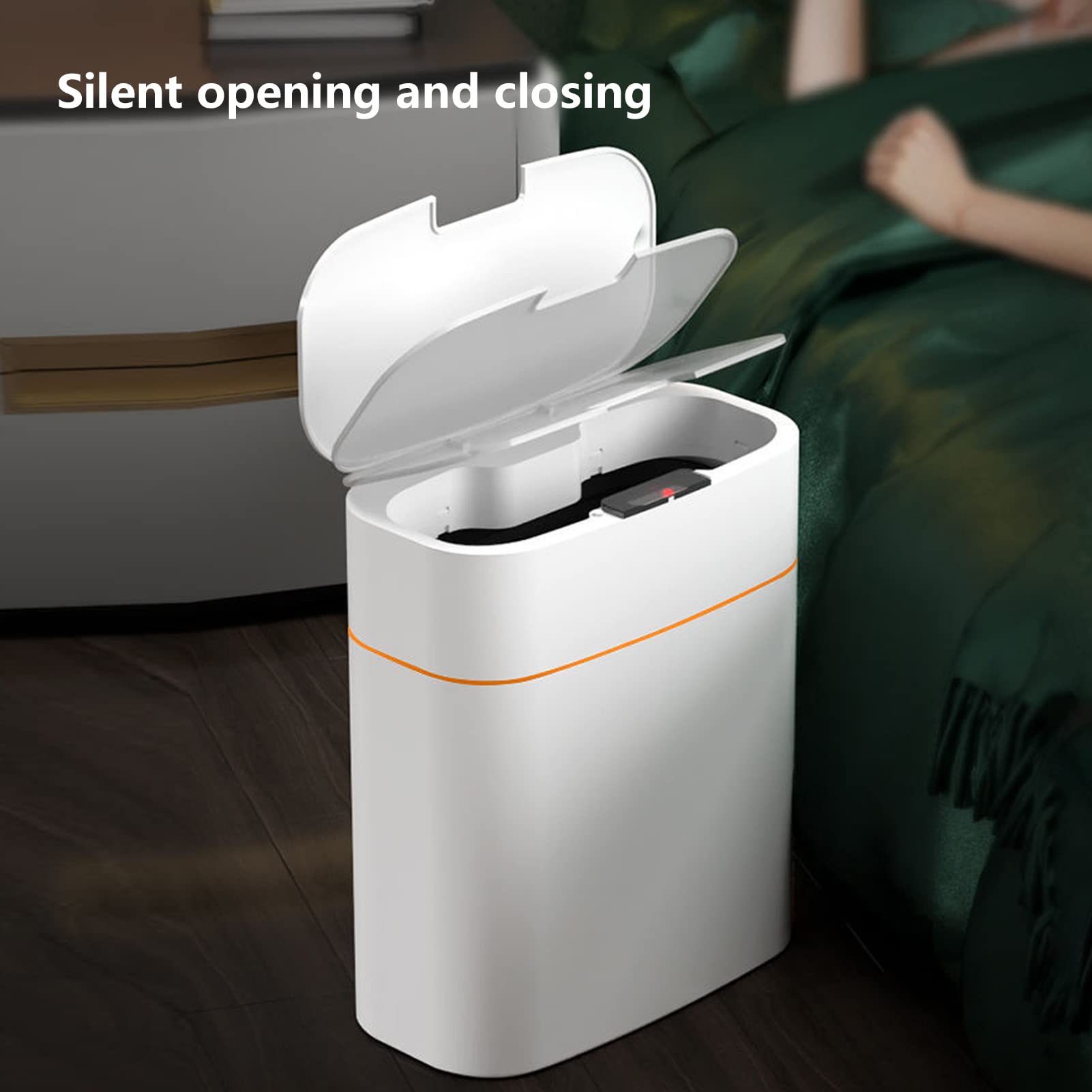 Poubelle électrique, Poubelle électrique étanche IPX5 Life, Poubelle Intelligente avec Capteur de Mouvement Automatique à 3 Modes, Poubelle Intelligente pour Salon de Beauté, Maison, Cuisine, Salle de