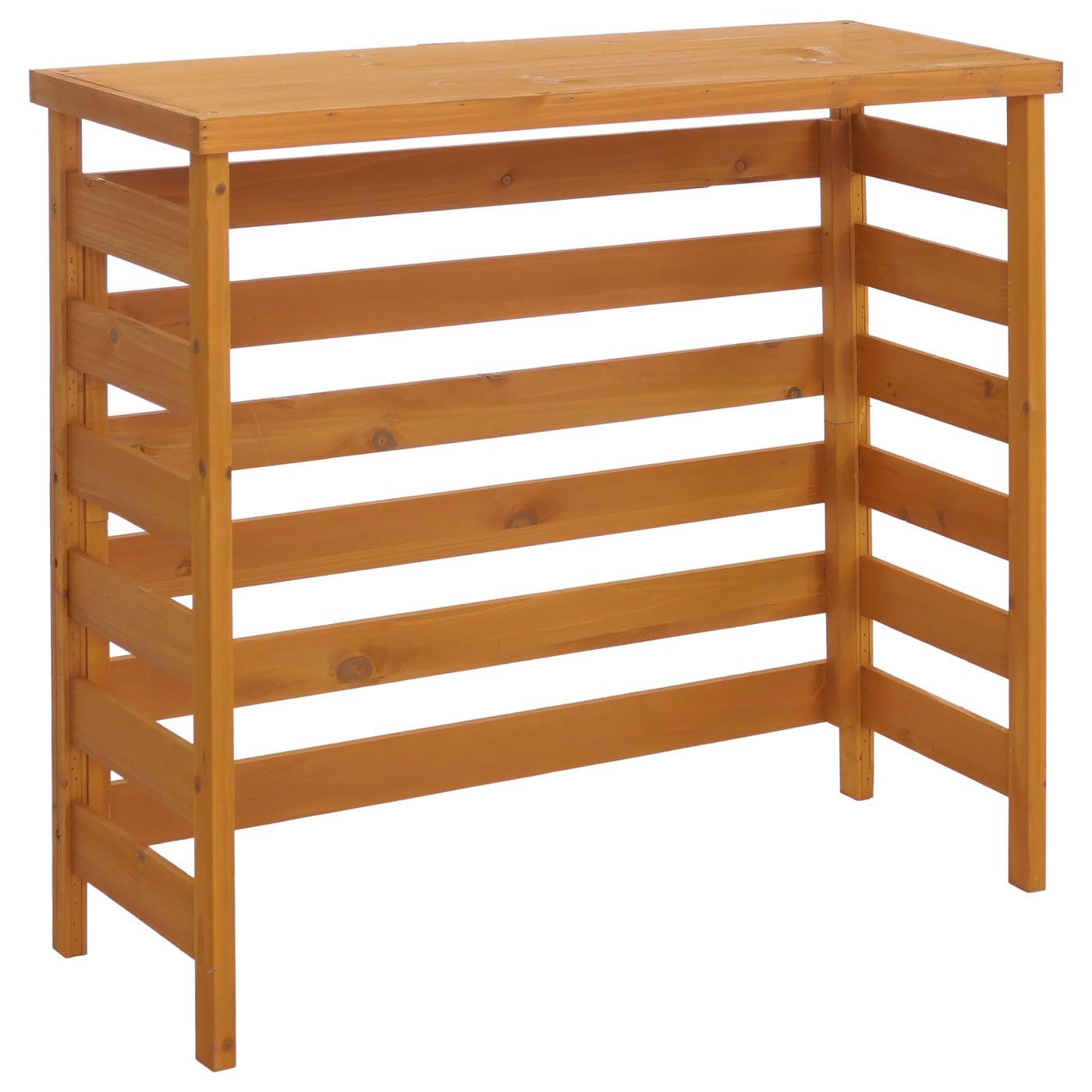 Mendler Copertura per impianto di climatizzatore/Pompa Calore HWC-Q15, Rivestimento in Legno MVG 78x84x32 cm - Naturale