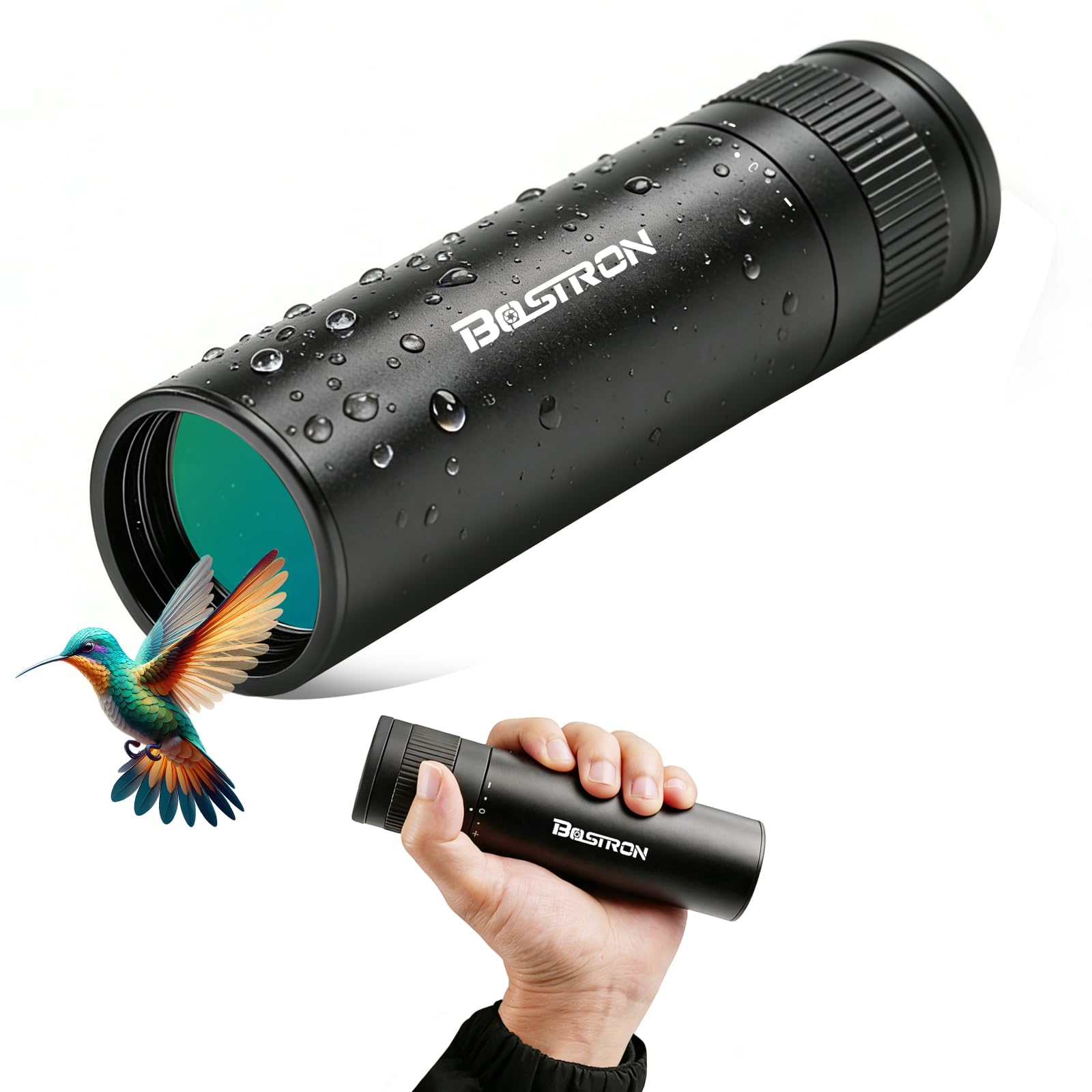Photo 1 of 10x32 HD Monocular Telescope for Adults High Powered, Metal Cover Waterproof Fogproof Prism FMC Coated Optic Mini Monocular Poctable Handheld Telescope with Phone Adapter for Concert,Matches,Hiking