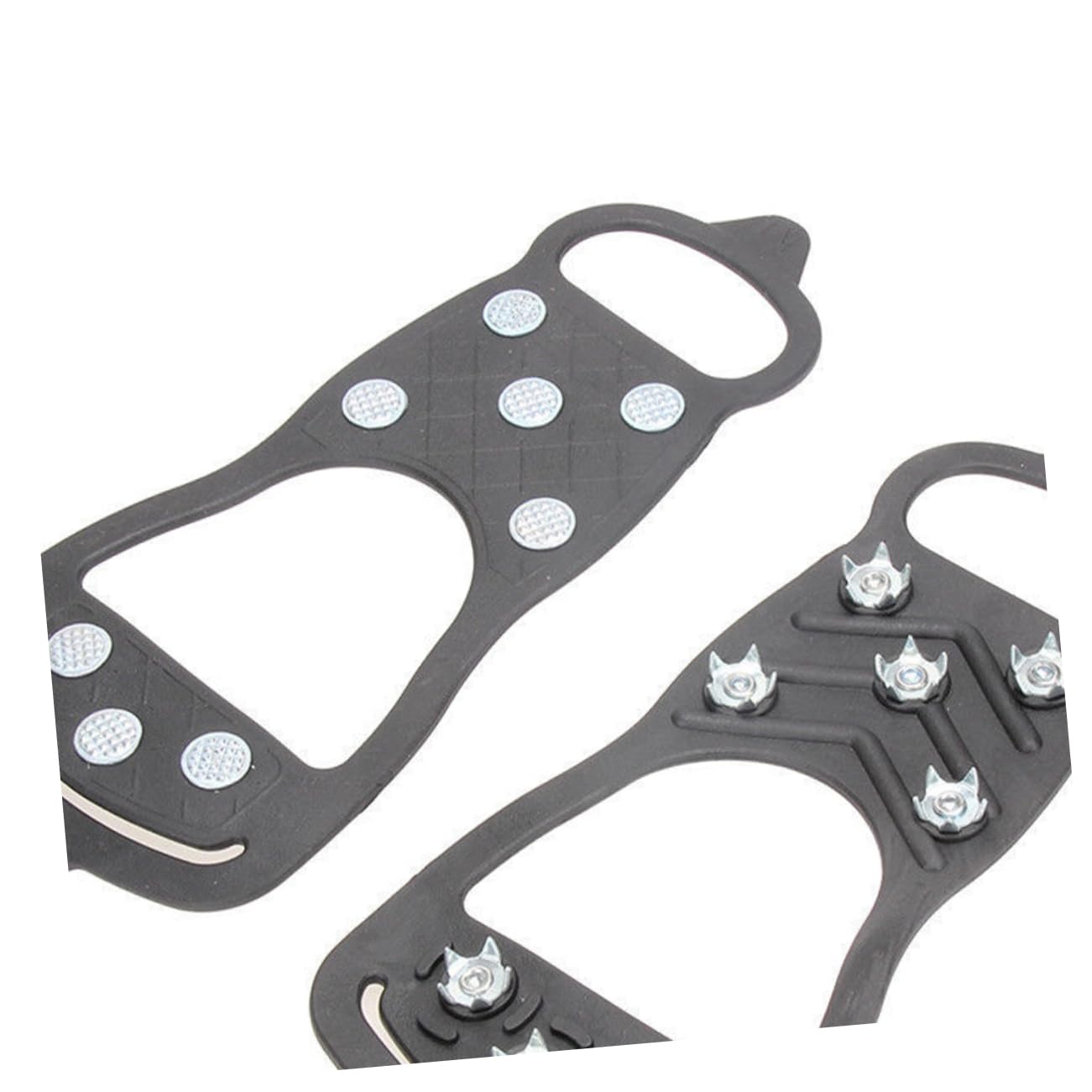 CONGARTENO Ice Climbing Spikes 8- Crampon Cleats Shoes Cover Stretchable for Boots Casual Dress Shoes Winter Tracti