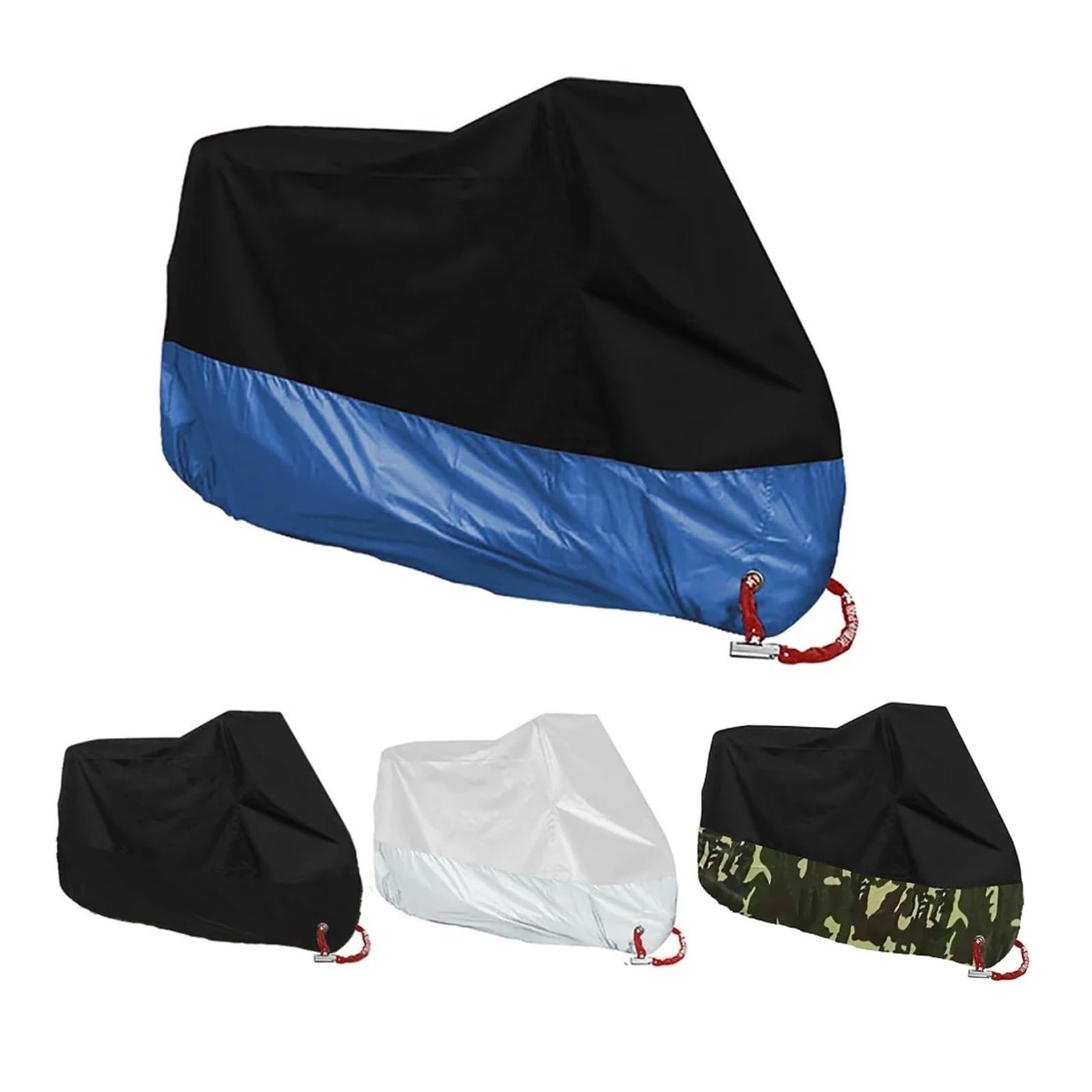 Funda para Moto Scooter para Todas Estaciones Impermeable Bicicleta Lluvia Prueba Polvo Motor Scooter Cubierta Universal para Protector UV Exteriores(Blue)