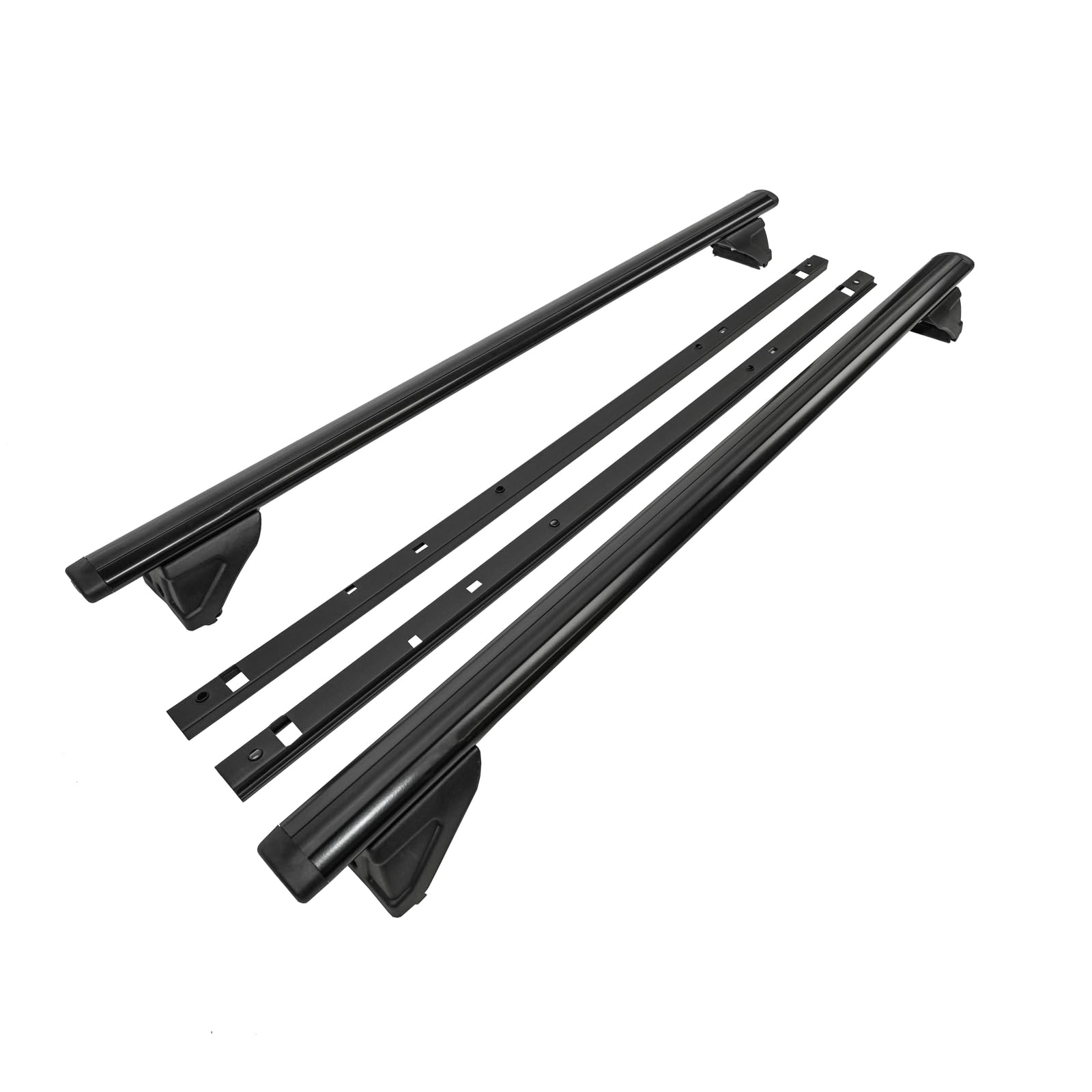 J&J AUTOMOTIVE Barre Del Tetto per Dodge Nitro 2007-2012, Stile OEM Alluminio Nero 2 pezzi, Montaggio Facile, Portapacchi Ad Alta Resistenza
