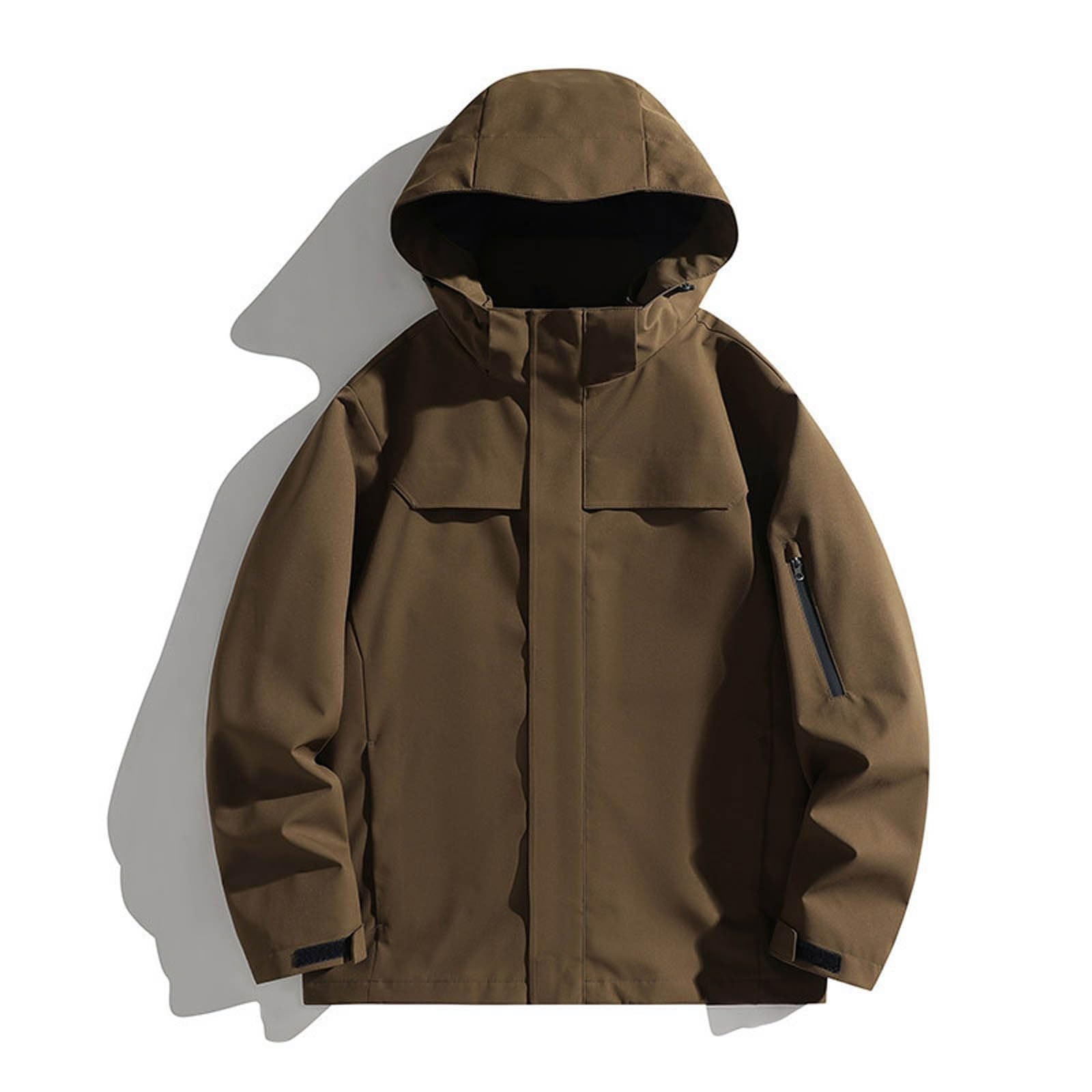 Veste légère à capuche pour homme, manteau de travail coupe-vent à une