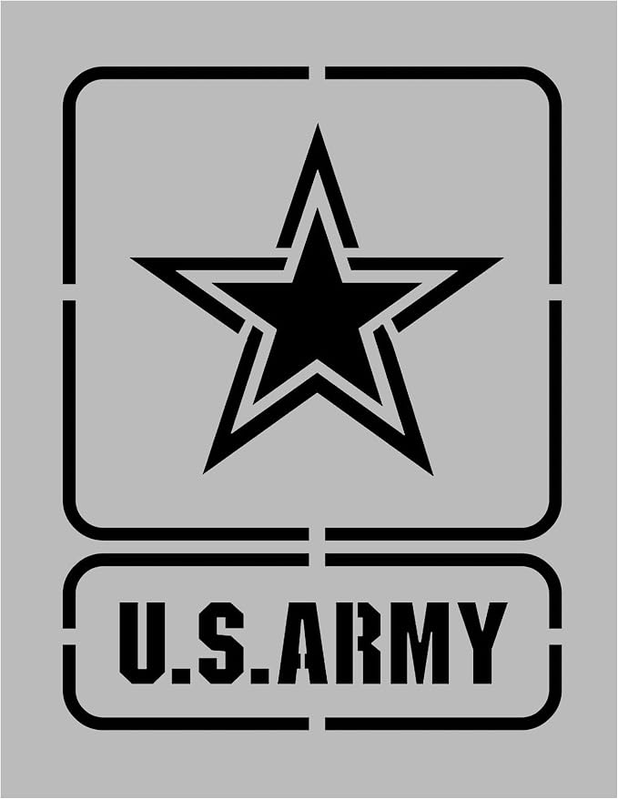 Amazon.com : United States Army Stencil - Reusable Stencil (8.5" x 11 ...
