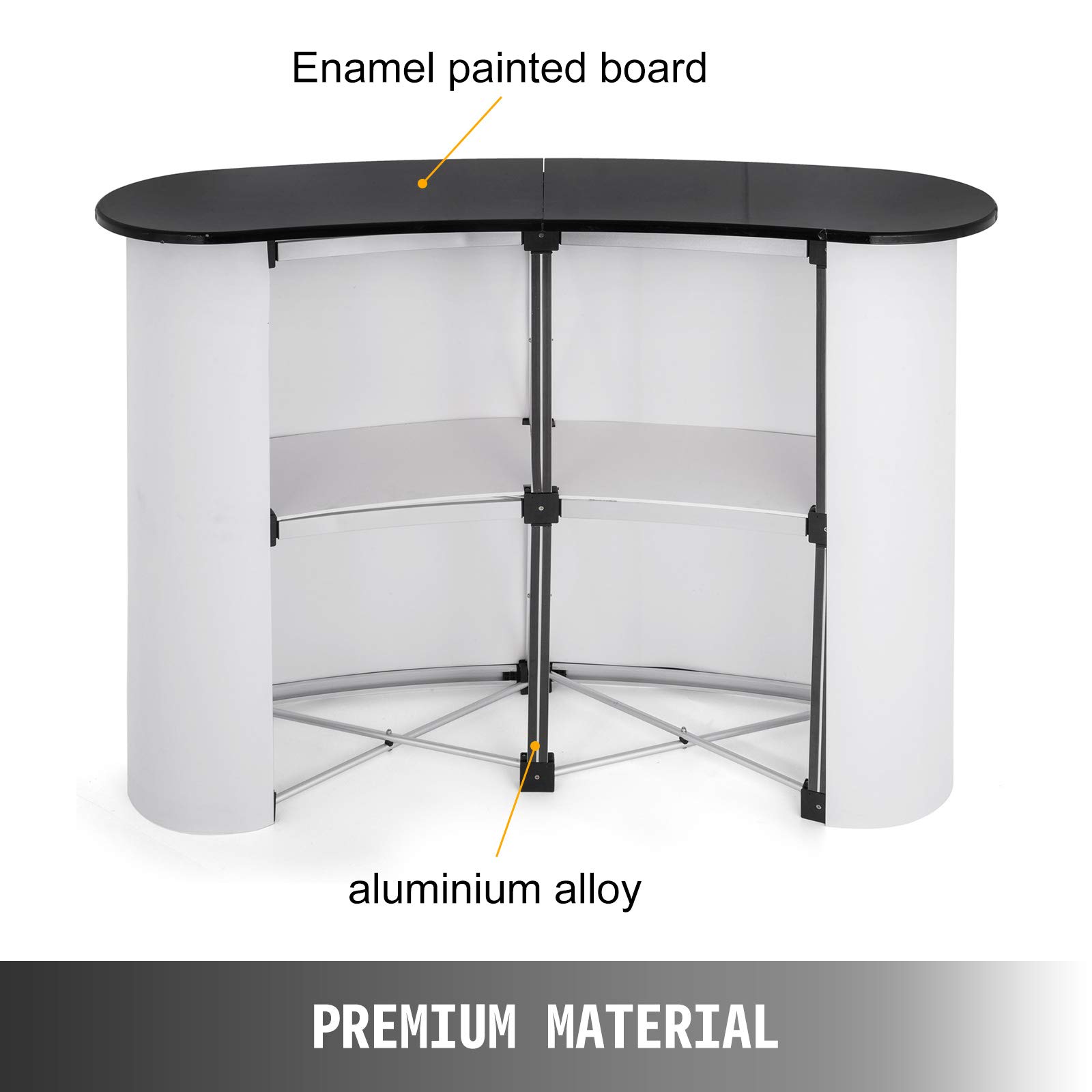 51x38.5 Pouce Portable Pop Up Salon D'exposition Affichage Comptoir Promotion Podium Table Stand avec Mur Carry Sacs Assurer la Stabilité