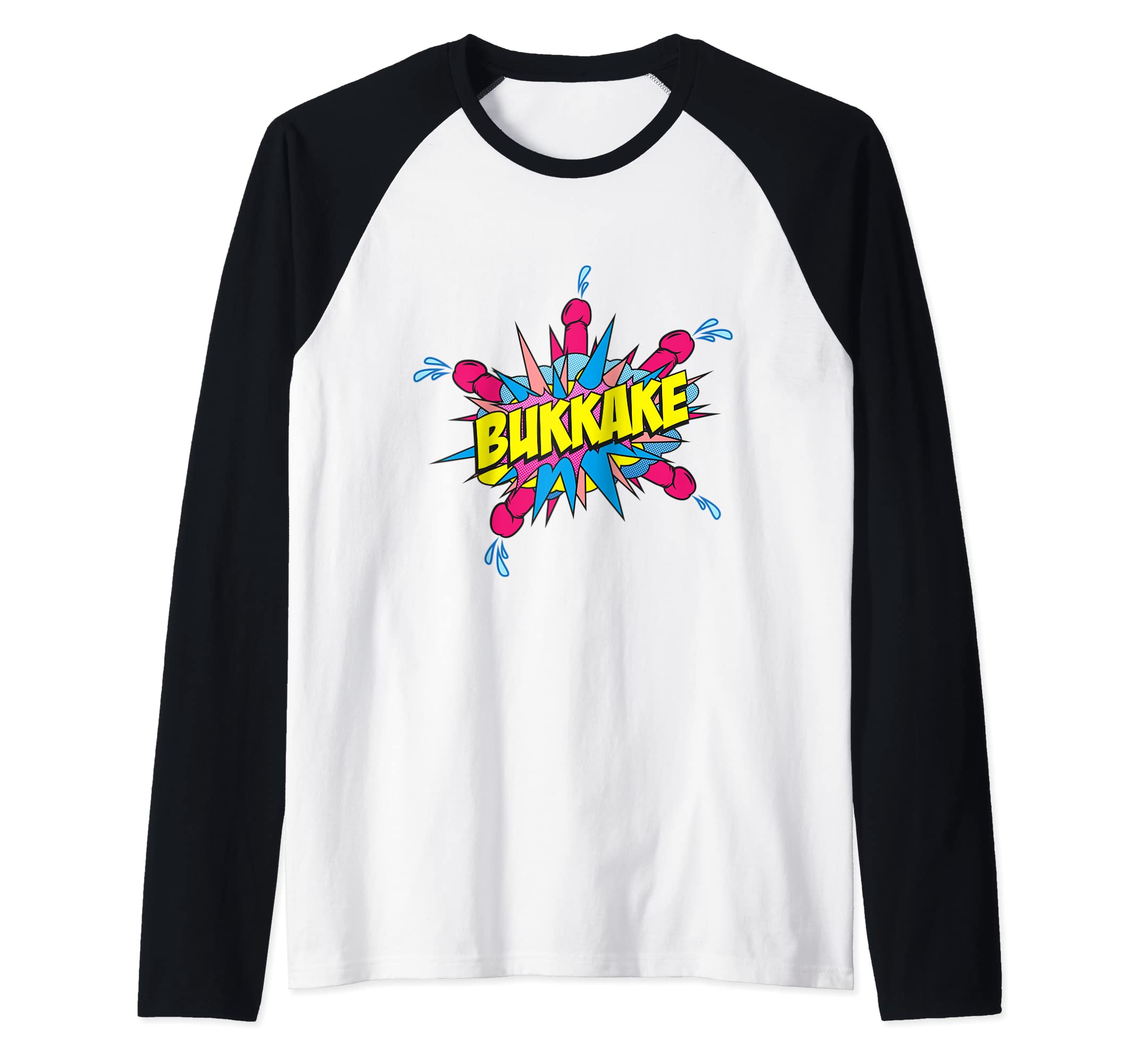 Behind The Shed Member ShirtsBukkake! Behind the Shed Raglan Baseball Tee