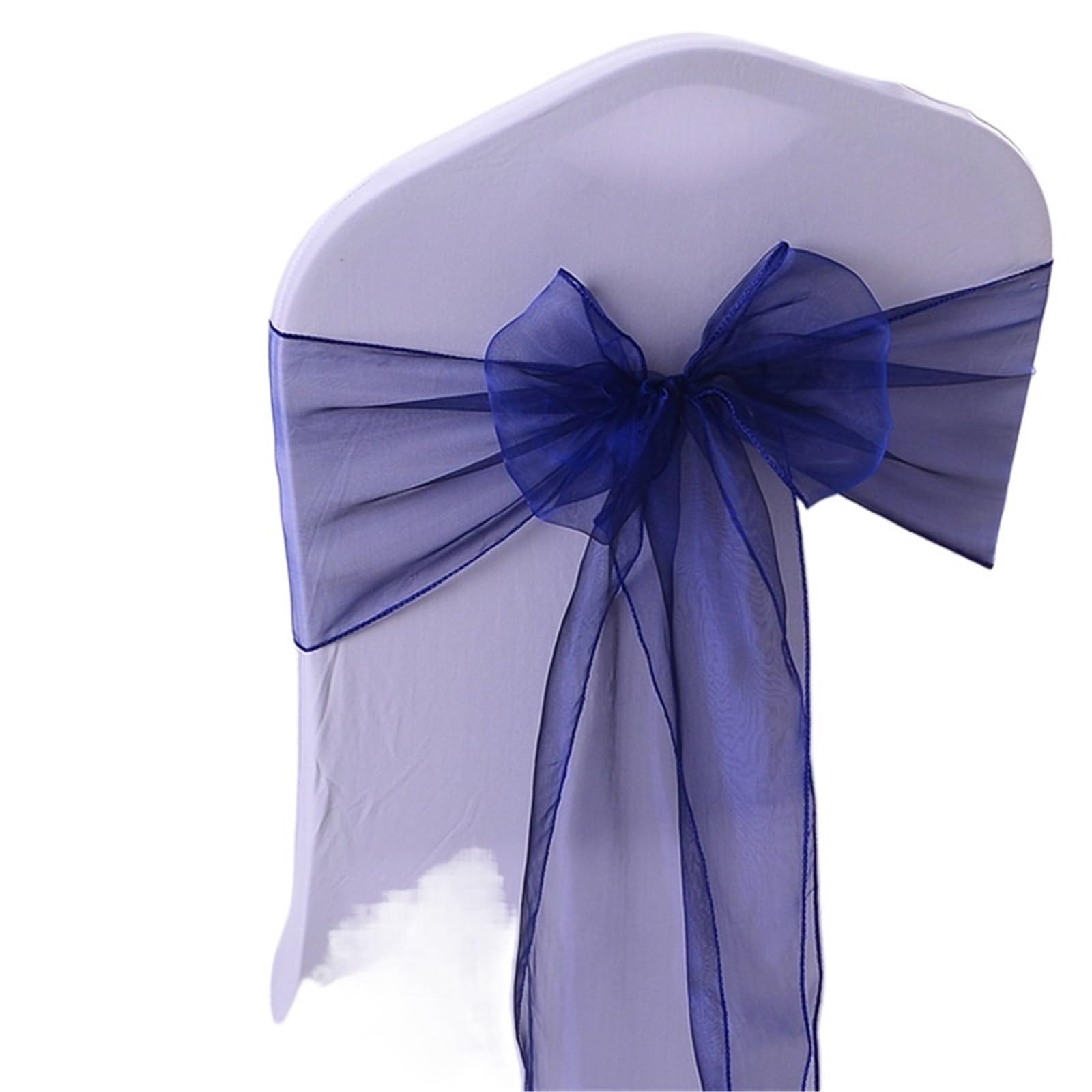 RRYPBOVG Chair Ribbon Wedding Chair Decoration Organza Sashes Knot Bands Bows For For Party Banquet Event Decors(D,100pcs)