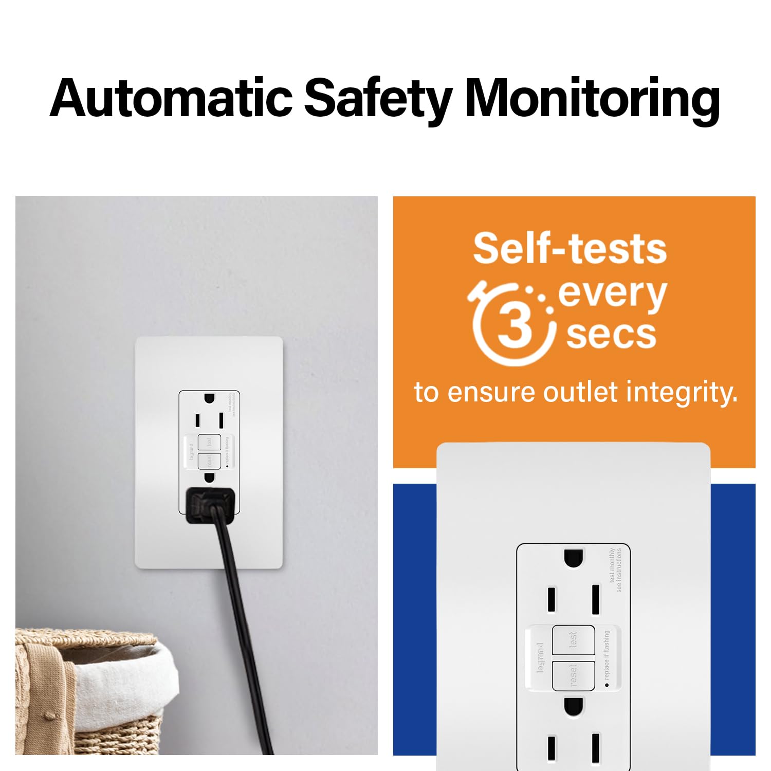 Legrand Self-Testing GFCI Outlets - Protect Your Home -4