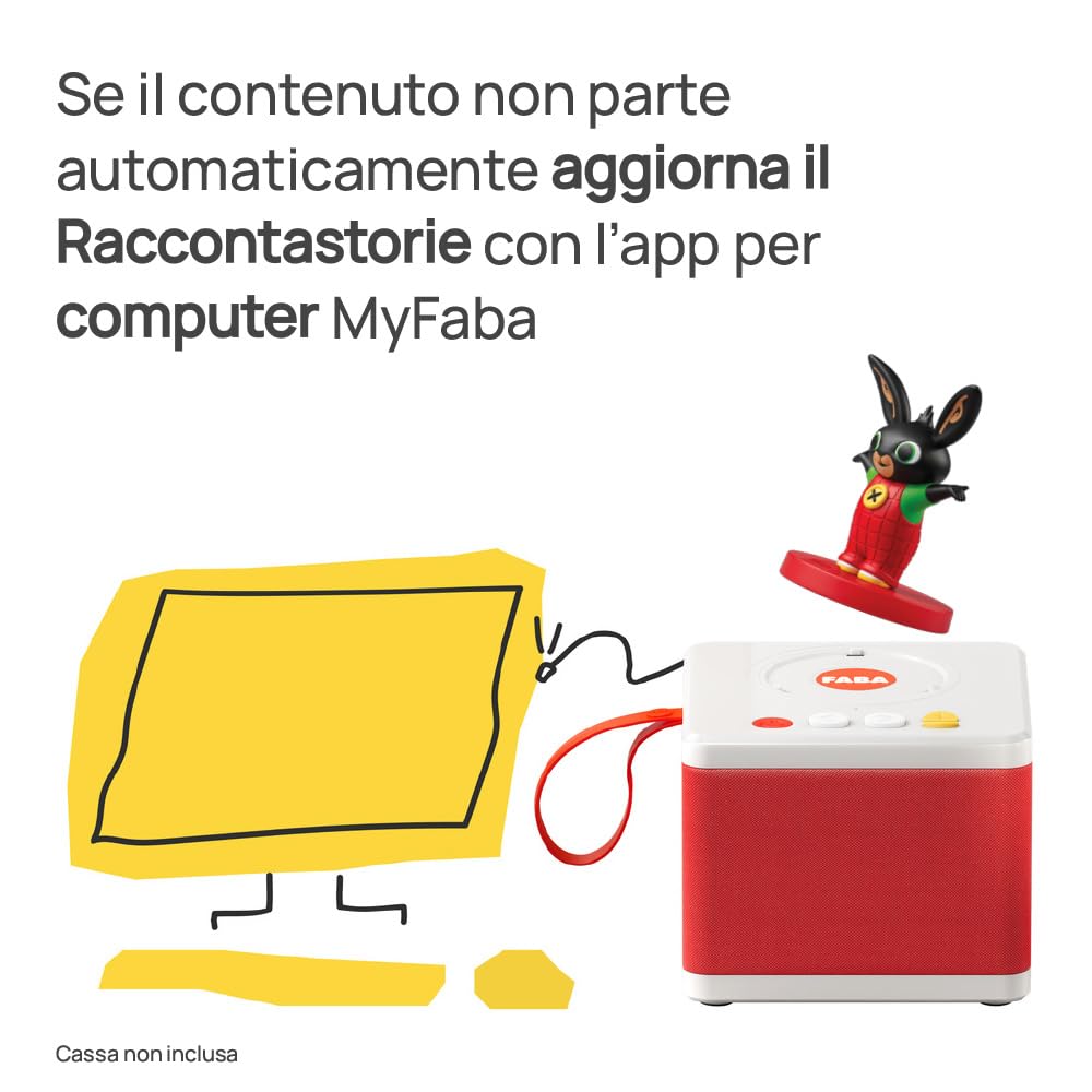 Faba Personaggio Sonoro – Un giorno con Bing - Storie sonore per bambini 1-3 anni - Ascoltabile con i Raccontastorie, versione italiana