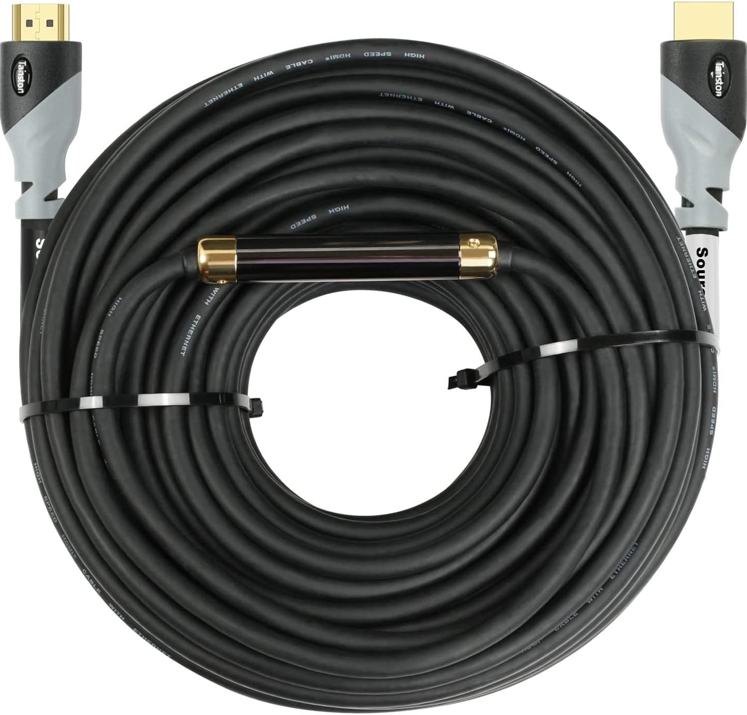 High Speed HDMI Cable 100 ft Support 4K 2160P,3D,1080P,Audio Return Channel (100ft, Grey)