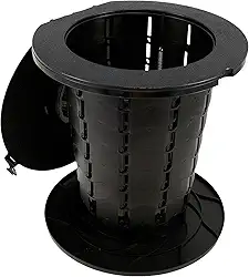 Banheiro portátil, vaso sanitário de acampamento ao ar livre com tampa, vaso sanitário retrátil para campervan, vaso sanitário de pesca portátil dobrável para acampamento, caminhadas, pesca