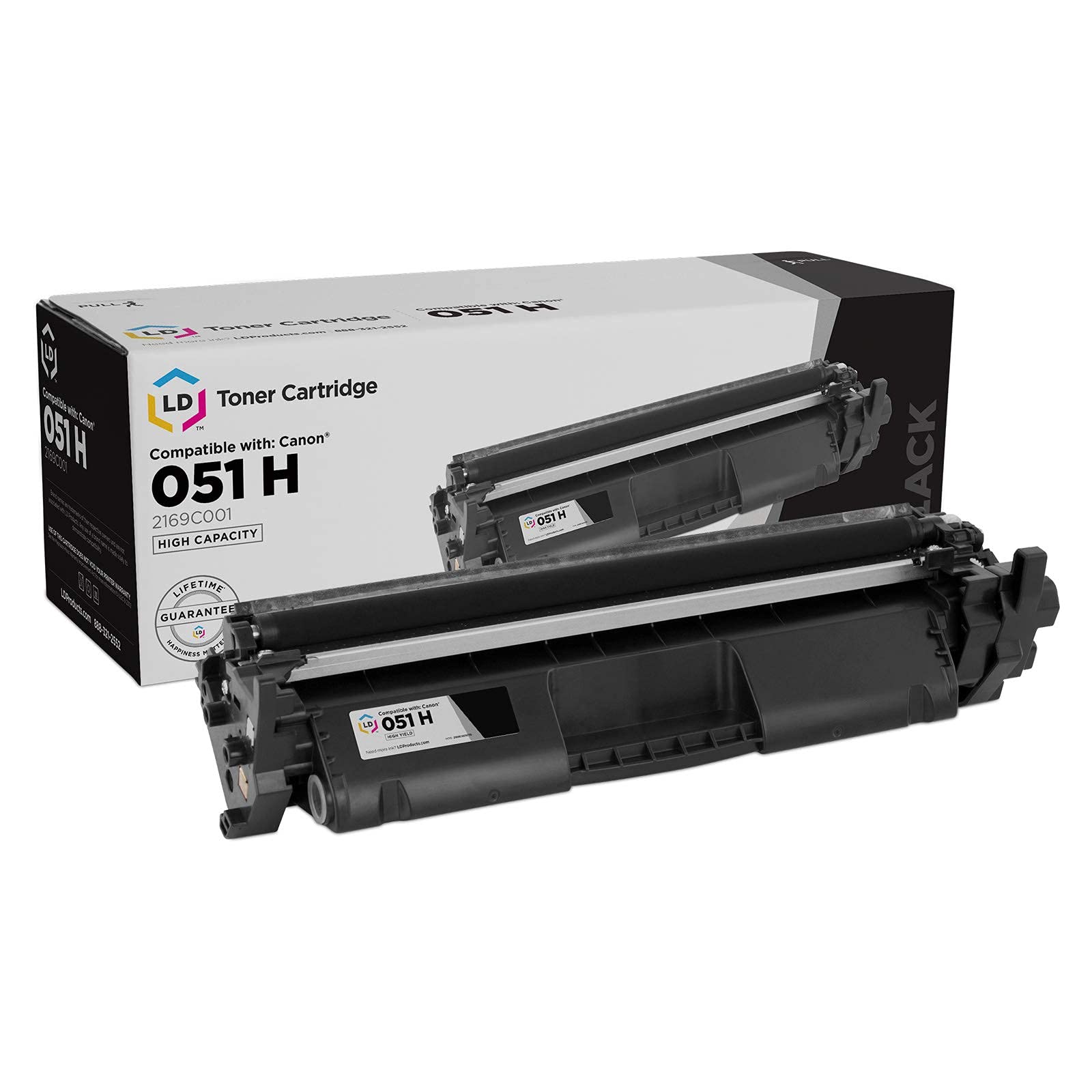 LD Products Compatible Toner Cartridge Replacement for Canon 051 2169C001 (Black, 1-Pack) for use in Canon imageCLASS LBP162dw, MF264dw, MF267dw,