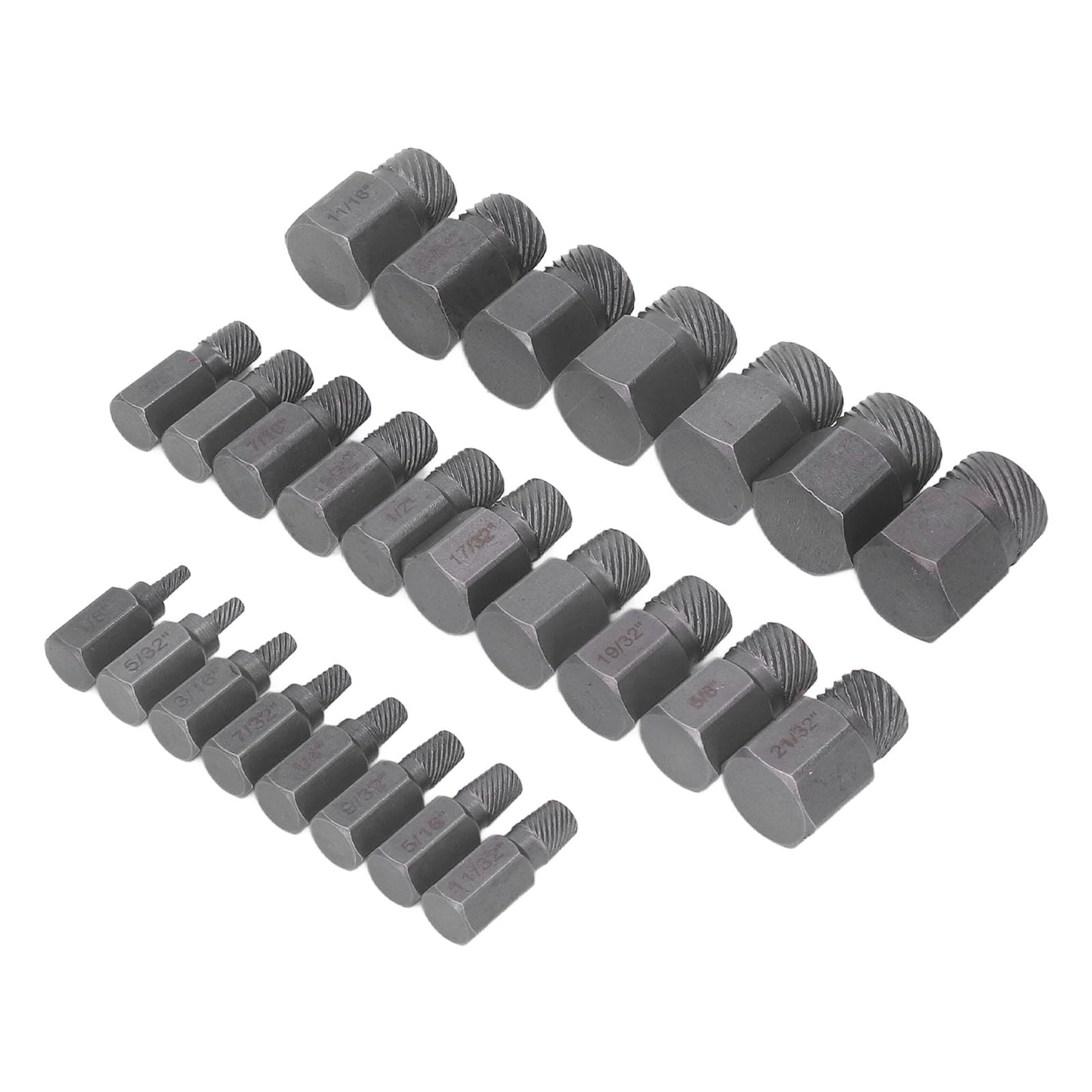 Generic Juego de Extractores de Pernos de 25 Piezas, Herramientas Duraderas para la Eliminación Eficiente de Sujetadores Dañados y Resbaladizos Hechos de Acero Al Cromo Molibdeno